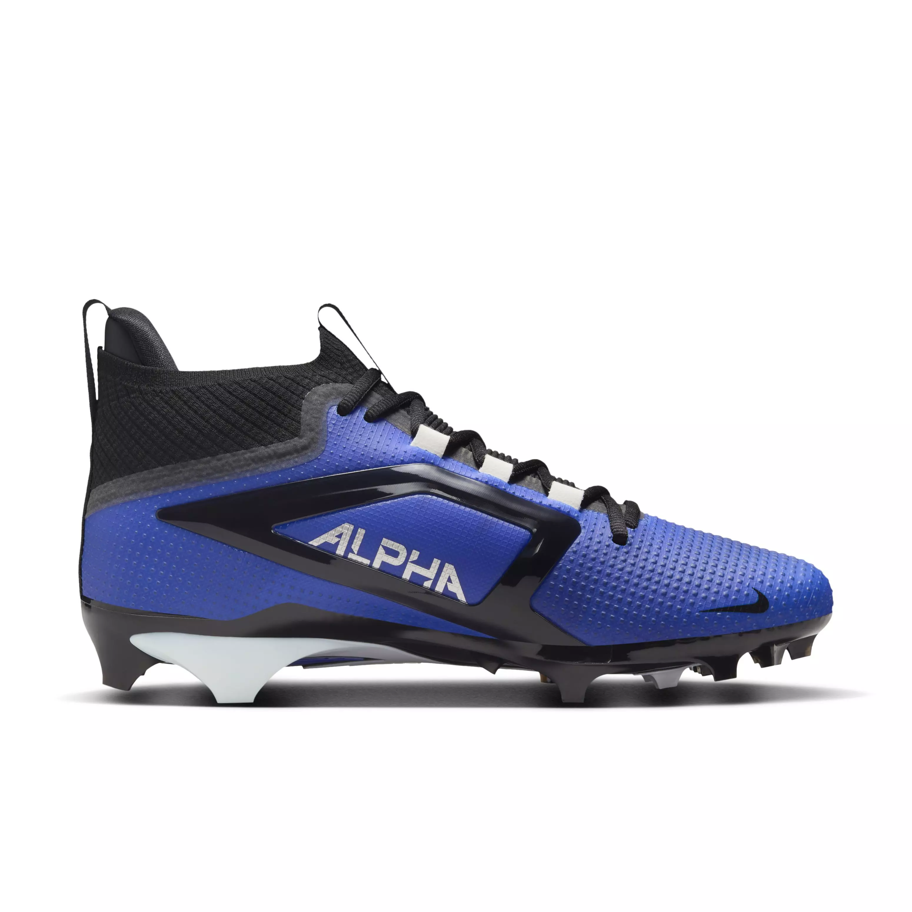 Nike Alpha Menace 4 Elite "Hyper Royal/Midnight Navy/Black/White" Men's Football Cleat - ROYAL/NAVY/BLACK/WHITE
