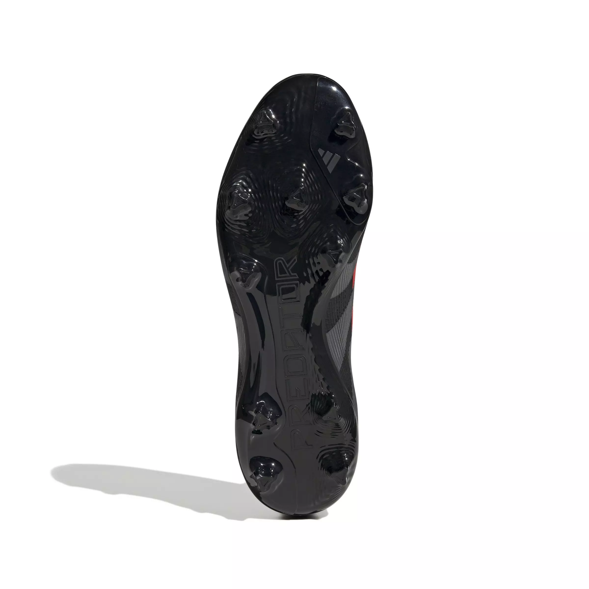 adidas Predator League Laceless MG "Core Black/Grey Four/Lucid Red" Unisex Soccer Cleat - BLACK/GREY/RED