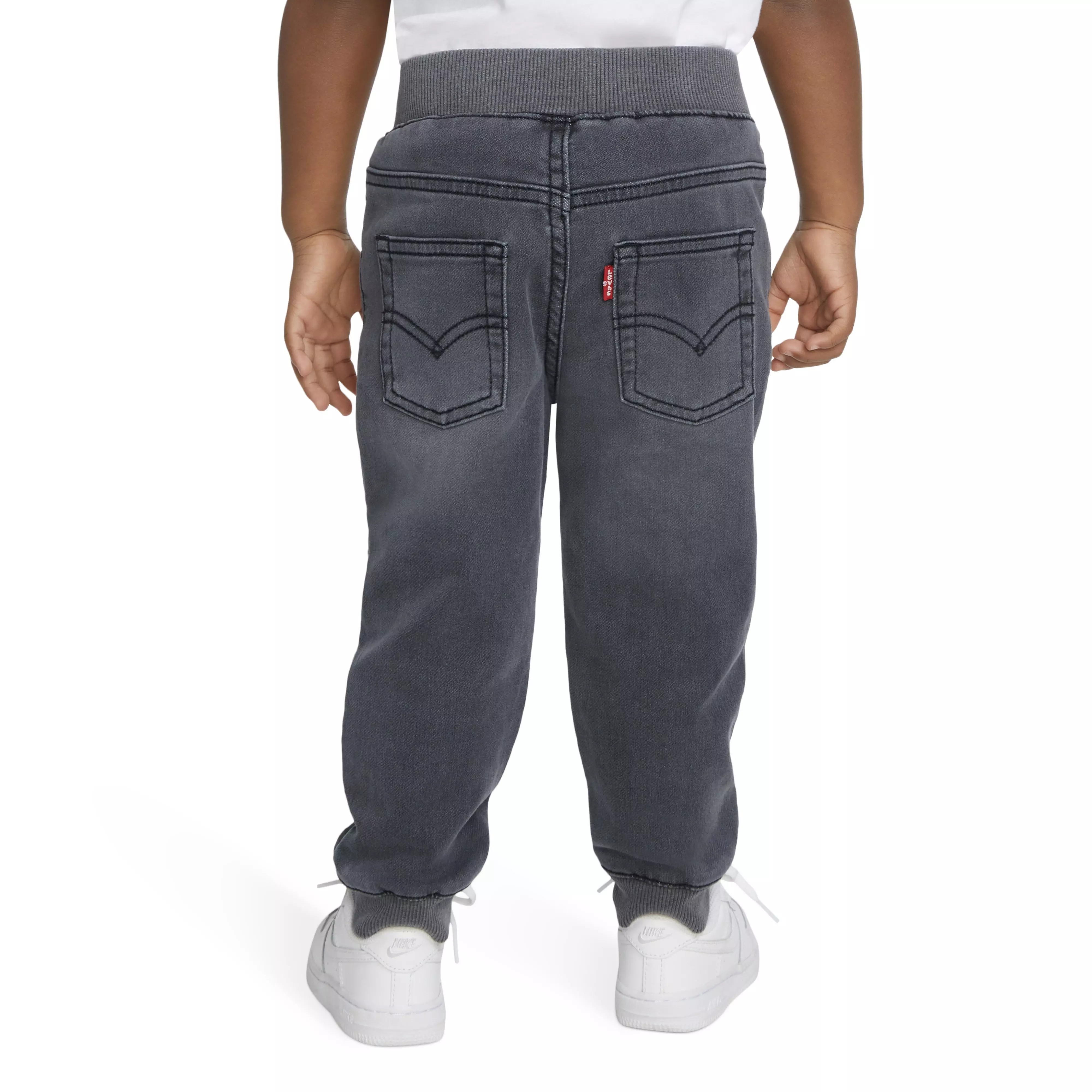 Levi's Toddler Boys' Pebble Grey Denim Jogger Pants - GREY