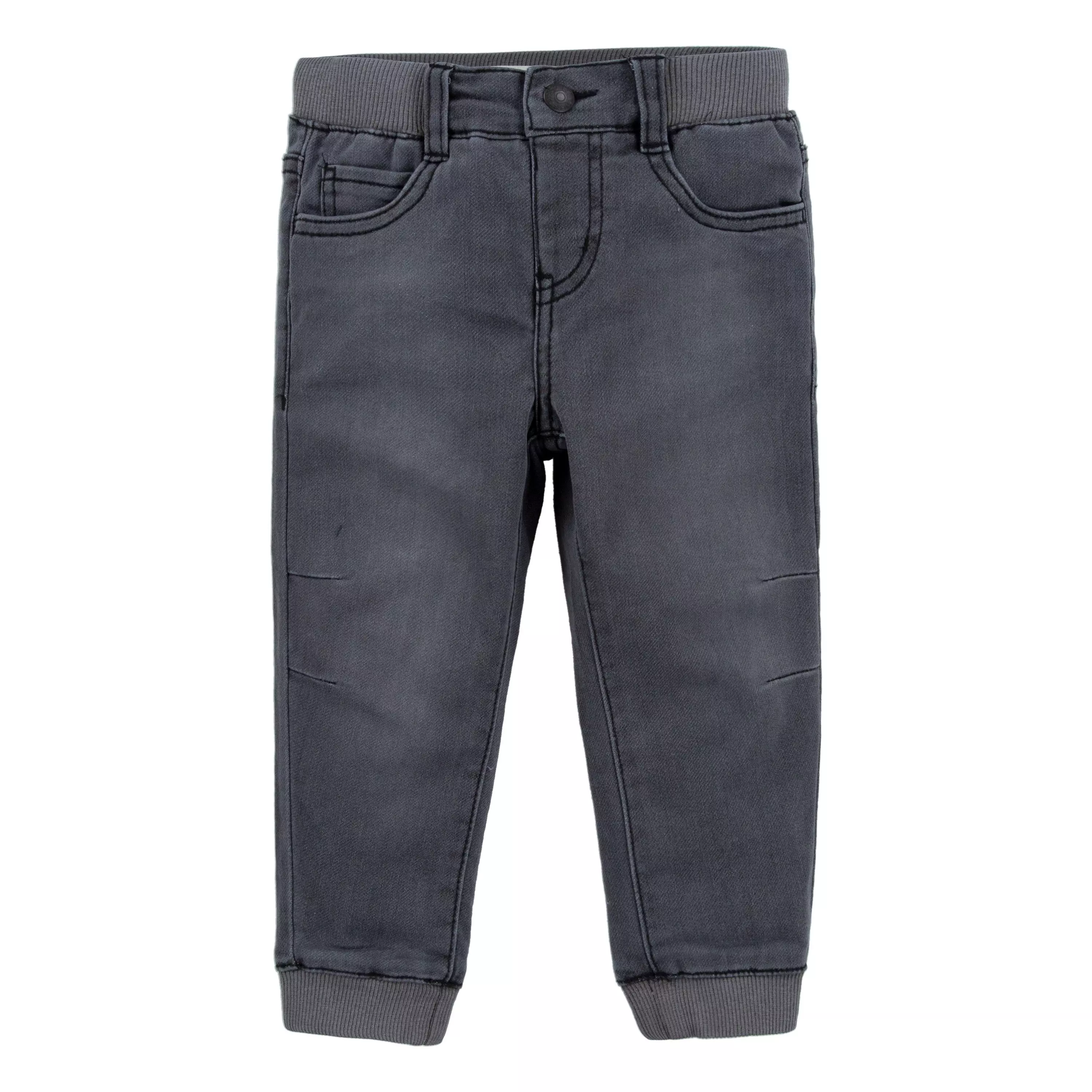Levi's Toddler Boys' Pebble Grey Denim Jogger Pants - GREY