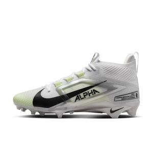 Nike Alpha Menace 4 Elite "White/Metallic Silver/Photon Dust/Black" Men's Football Cleat