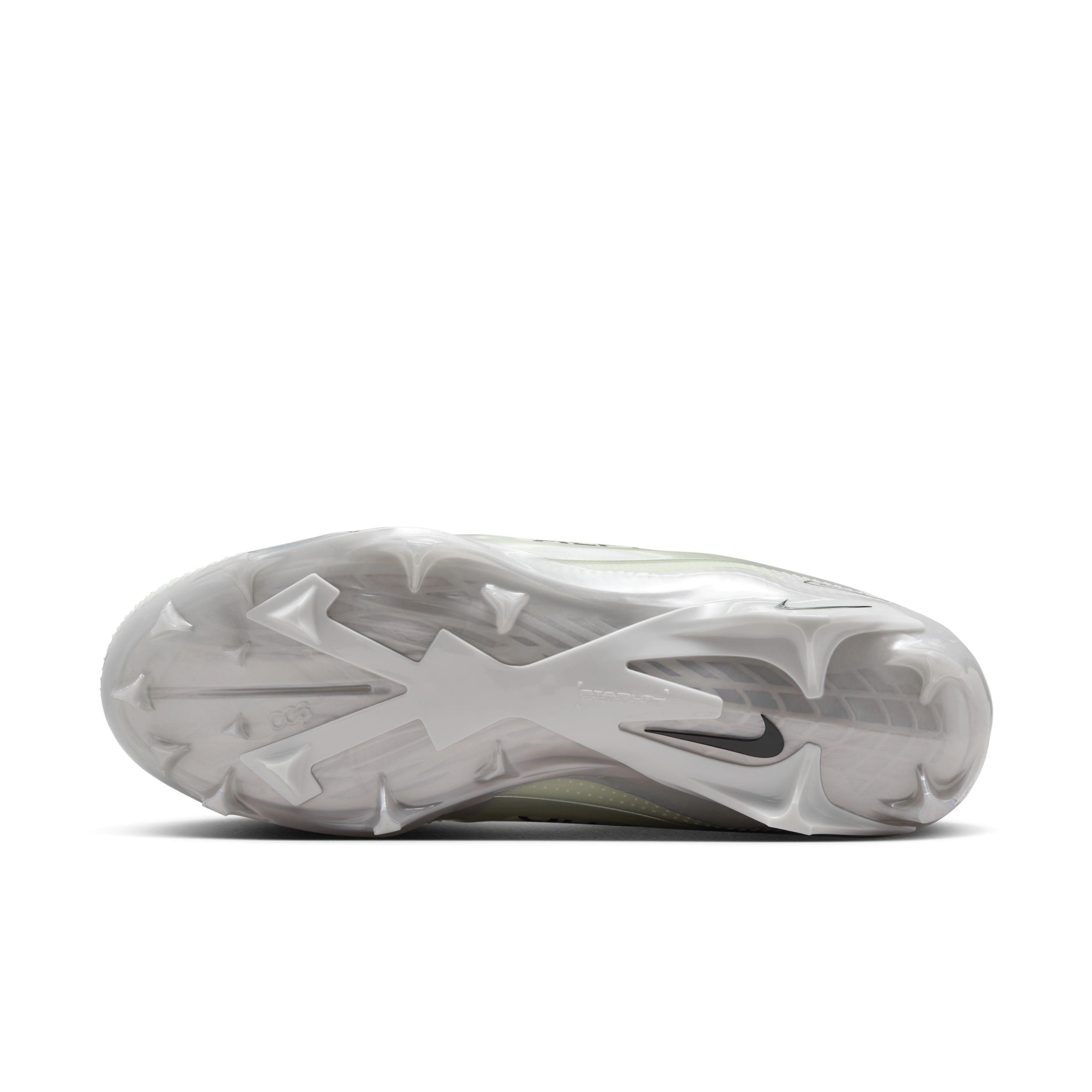 Nike Alpha Menace 4 Elite "White/Metallic Silver/Photon Dust/Black" Men's Football Cleat - WHITE/SILVER/DUST/BLACK Thumbnail View 6