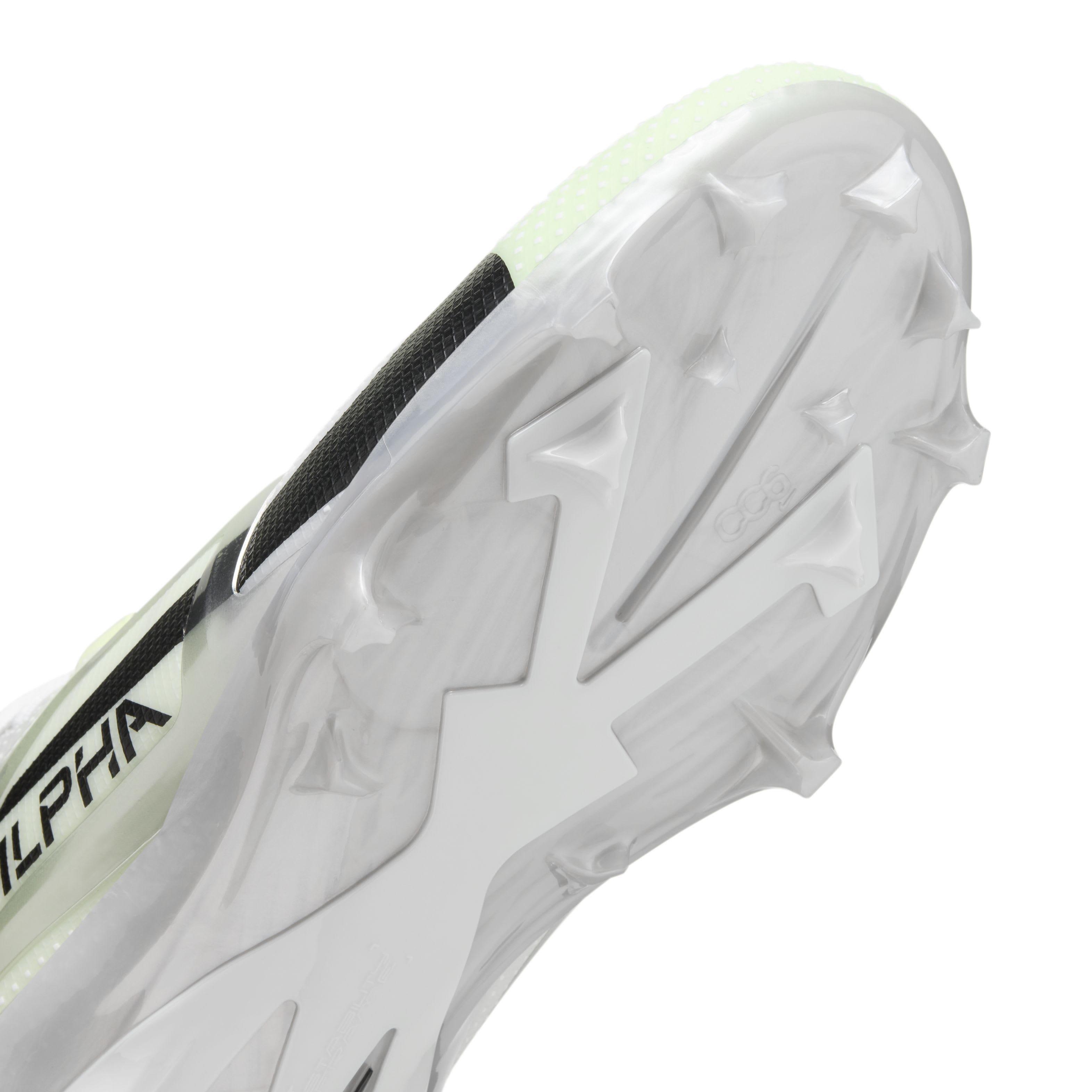 Nike Alpha Menace 4 Elite "White/Metallic Silver/Photon Dust/Black" Men's Football Cleat - WHITE/SILVER/DUST/BLACK Thumbnail View 7