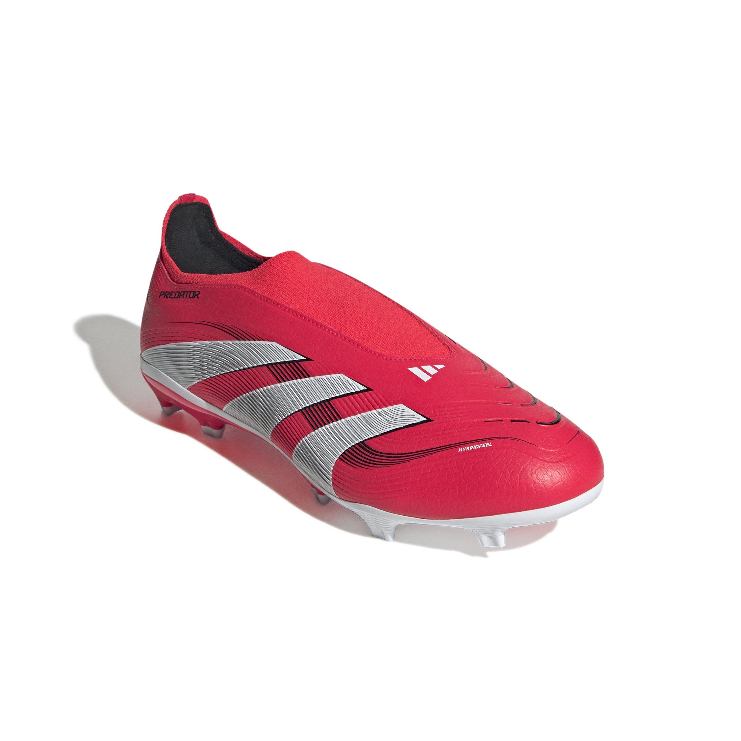 adidas Predator League Laceless MG "Lucid Red/Ftwr White/Core Black" Unisex Soccer Cleat - RED/WHITE/BLACK Thumbnail View 3
