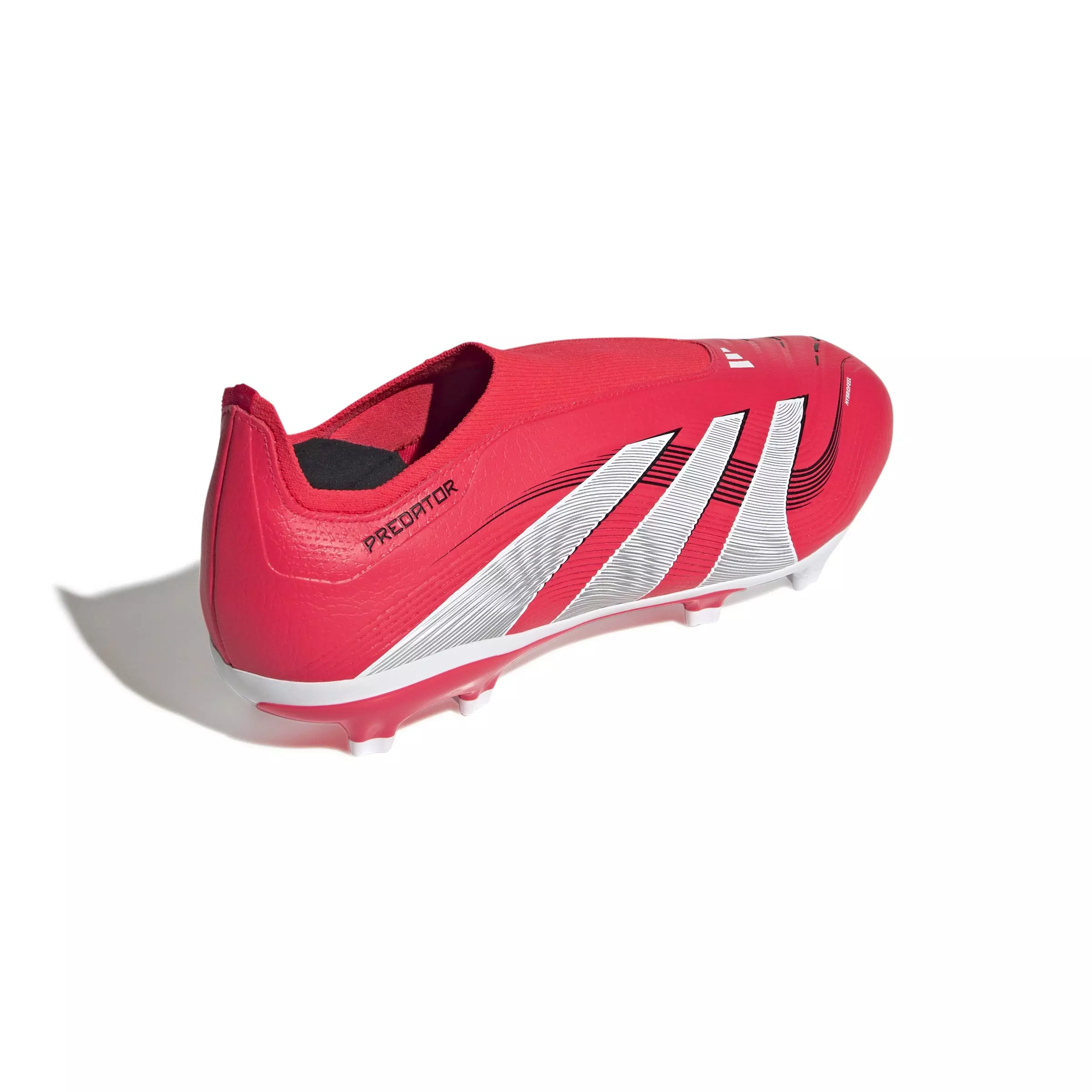 adidas Predator League Laceless MG "Lucid Red/Ftwr White/Core Black" Unisex Soccer Cleat - RED/WHITE/BLACK