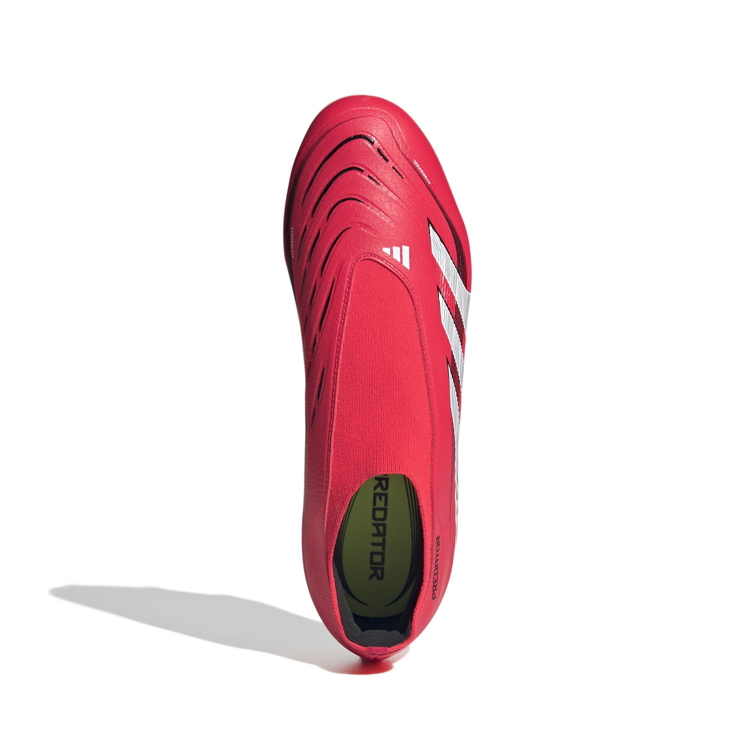 adidas Predator League Laceless MG "Lucid Red/Ftwr White/Core Black" Unisex Soccer Cleat - RED/WHITE/BLACK Thumbnail View 5