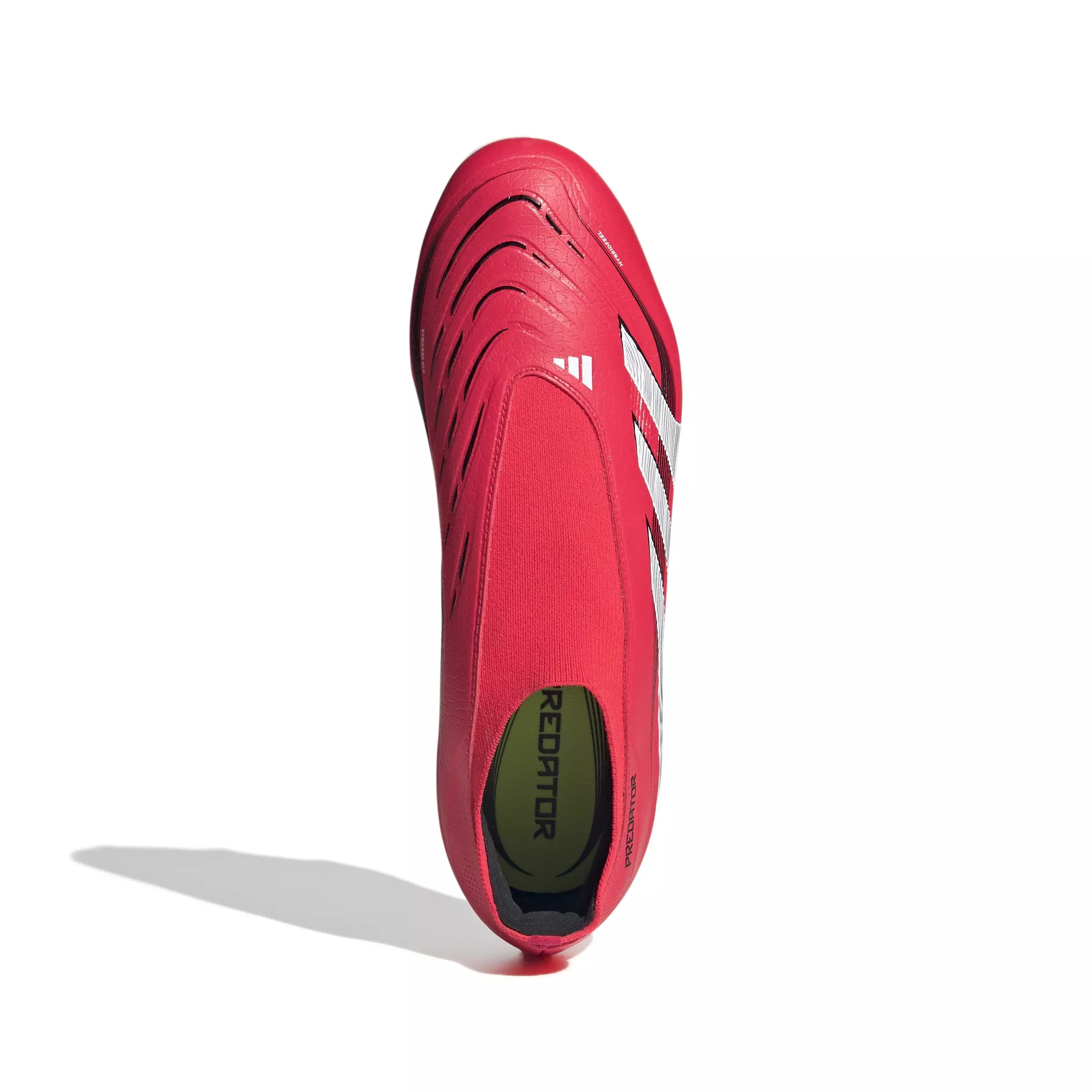 adidas Predator League Laceless MG "Lucid Red/Ftwr White/Core Black" Unisex Soccer Cleat - RED/WHITE/BLACK
