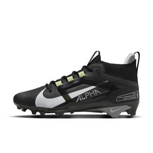 Nike Alpha Menace 4 Elite "Black/Light Smoke Grey/Metallic Silver/White" Men's Football Cleat
