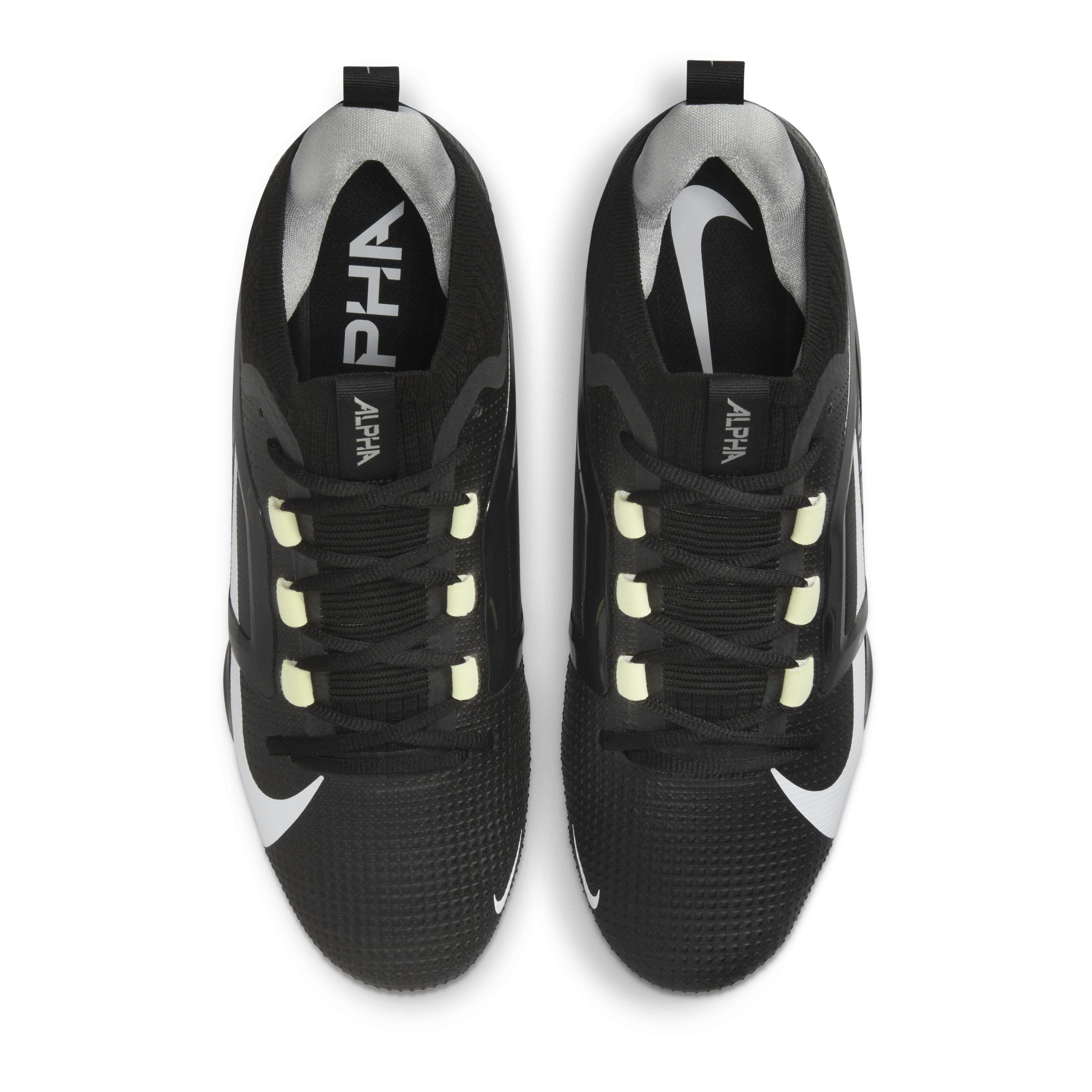 Nike Alpha Menace 4 Elite Cleat - Black | Hibbett