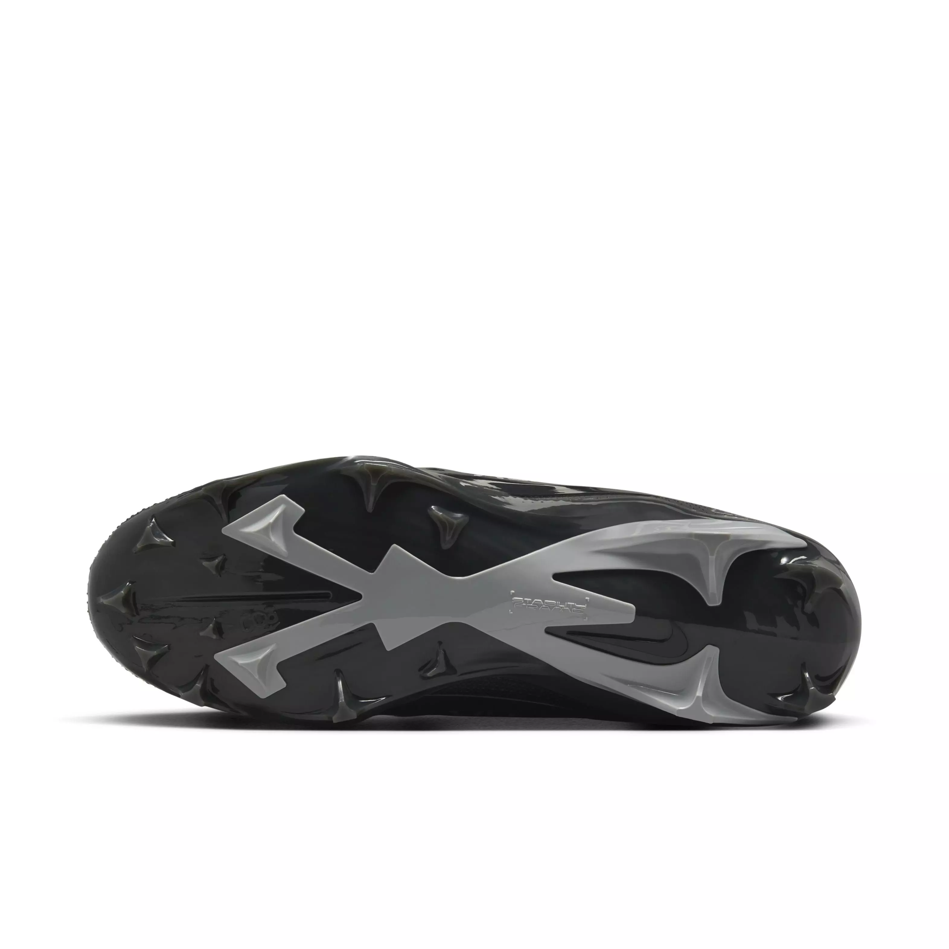 Nike Alpha Menace 4 Elite "Black/Light Smoke Grey/Metallic Silver/White" Men's Football Cleat - BLACK/LT GREY/SILVER/WHITE