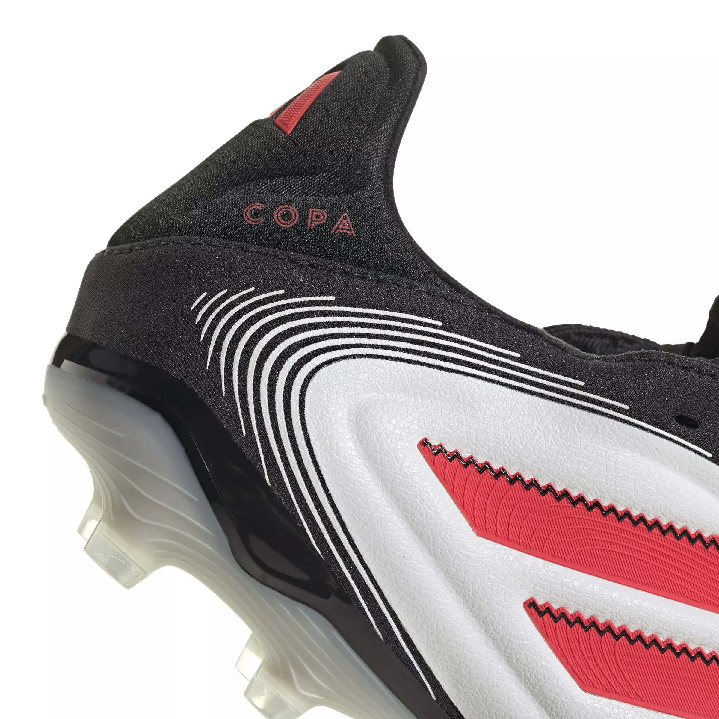 adidas Copa Pure 3 Pro FG "Ftwr White/Lucid Red/Core Black" Unisex Soccer Cleat - WHITE/RED/BLACK