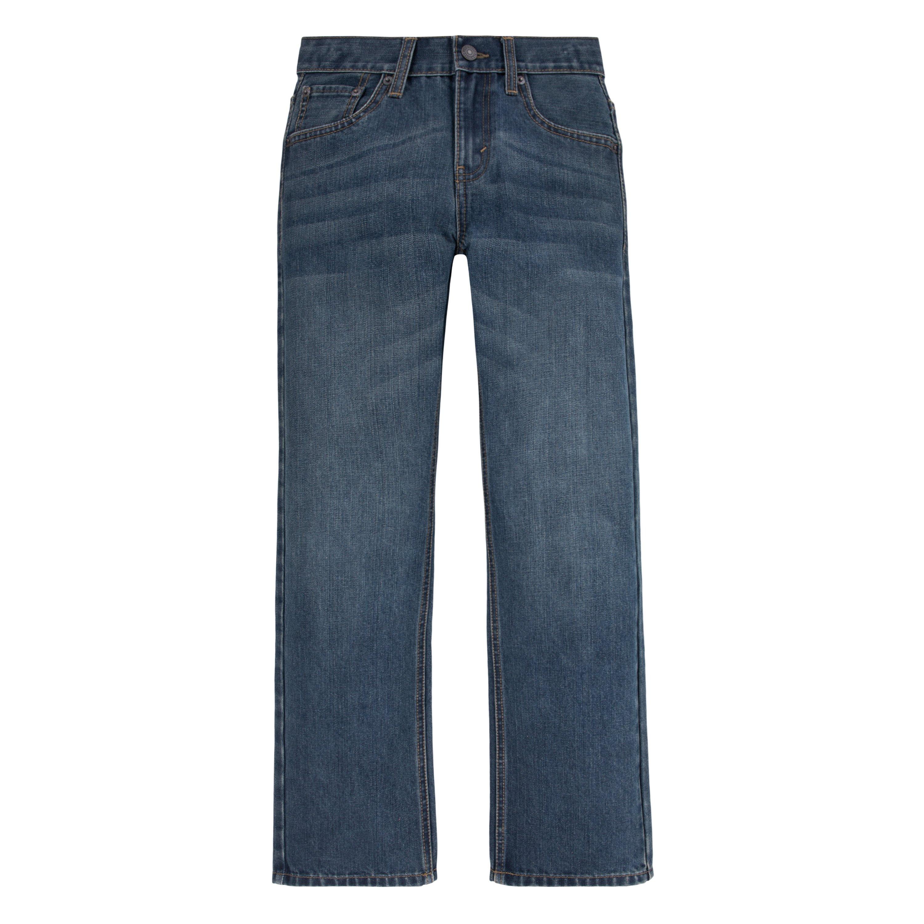 Levi's 505 Regular Fit Big Boys' Navy Wash Denim Jeans