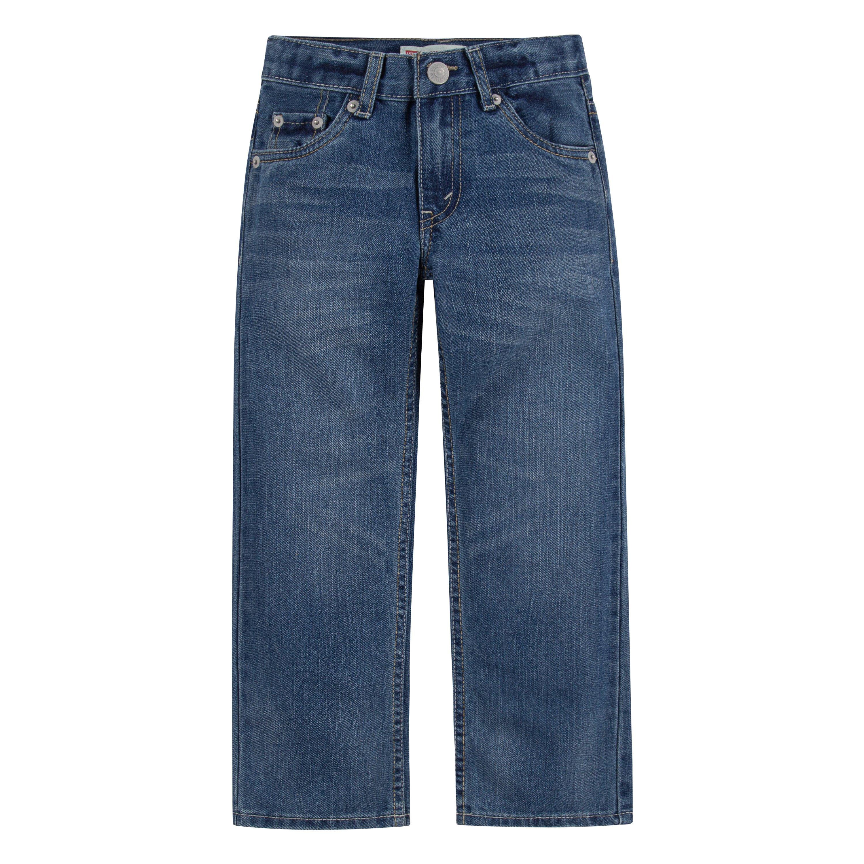 Levi's 505 Regular Fit Little Boys' Medium Blue Wash Denim Jeans