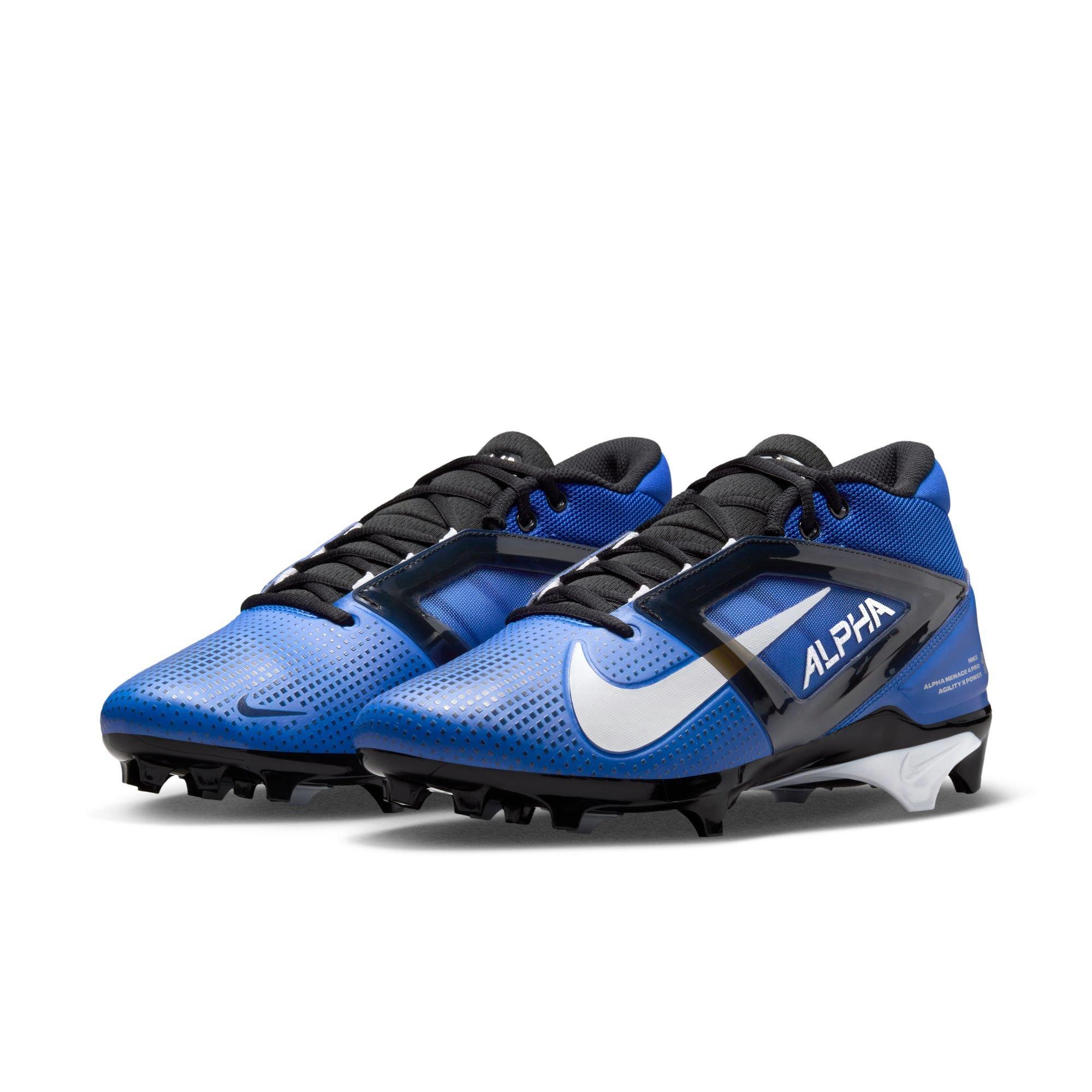 Nike Alpha Menace 4 Pro Men's Color Block Football Cleats - Blue