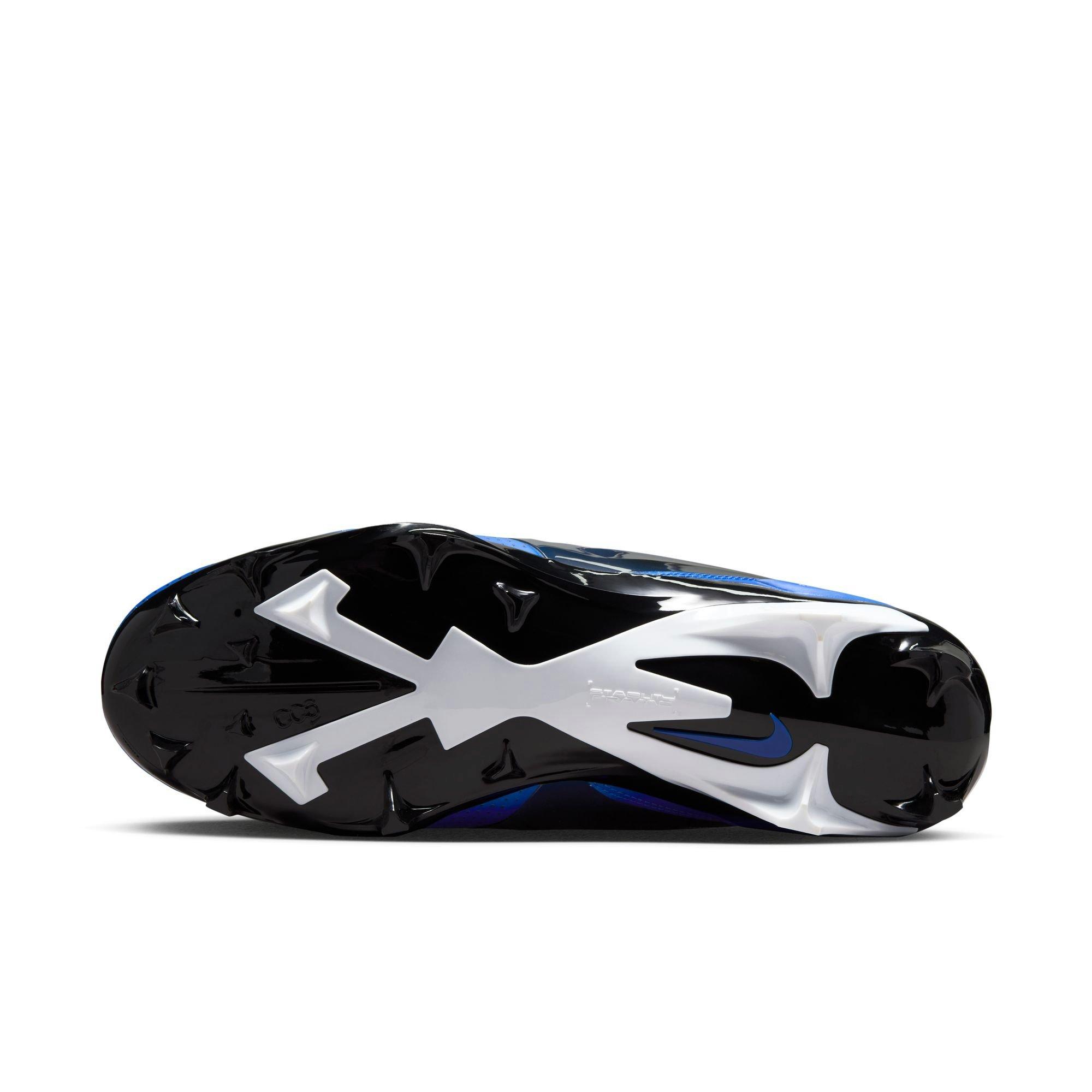 Nike Alpha Menace 4 Pro "Hyper Royal/Metallic Silver/Midnight Navy/White" Men's Football Cleat - ROYAL/SILVER/NAVY/WHITE Thumbnail View 6