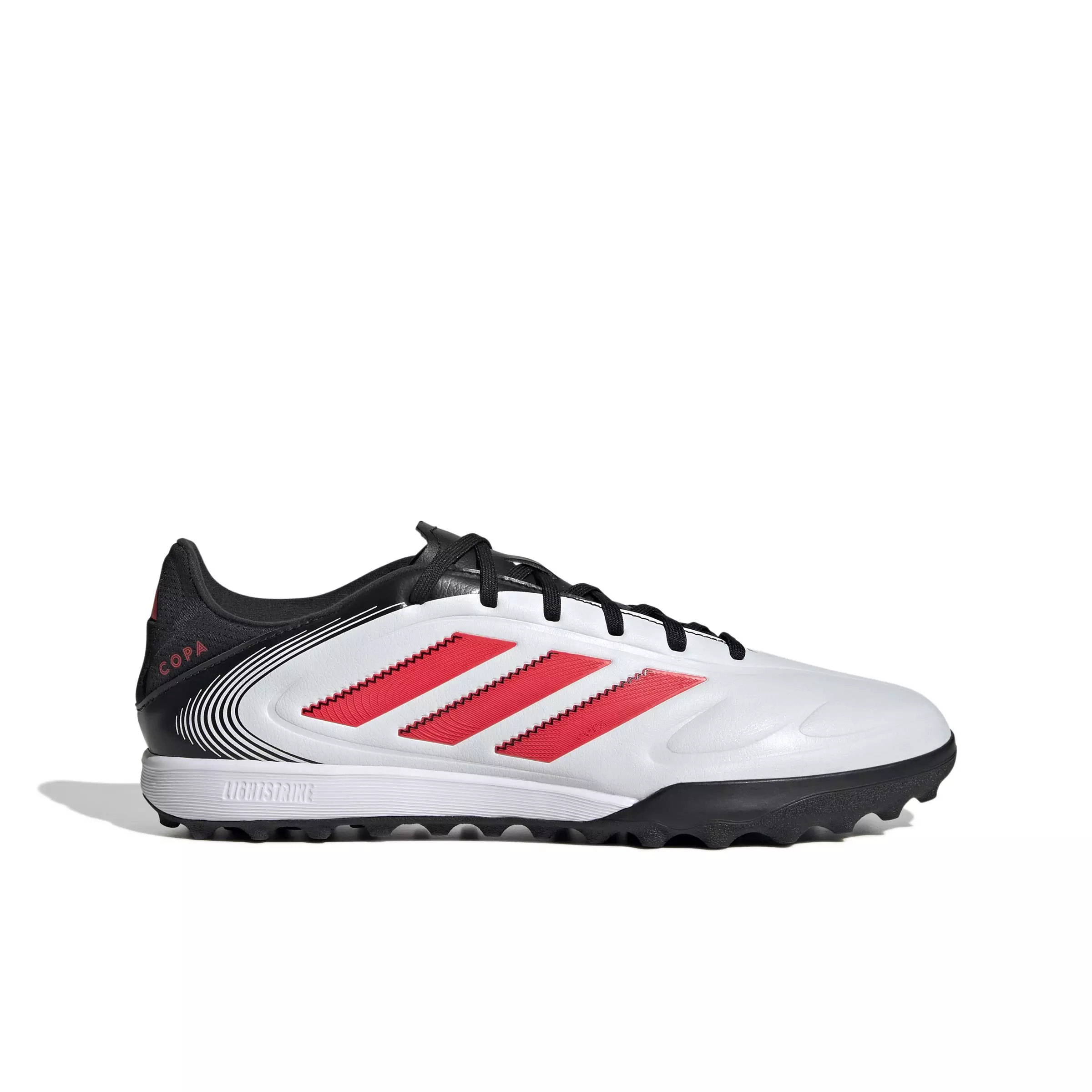 adidas Copa Pure 3 League Turf "Ftwr White/Lucid Red/Core Black" Unisex Soccer Shoe - WHITE/RED/BLACK