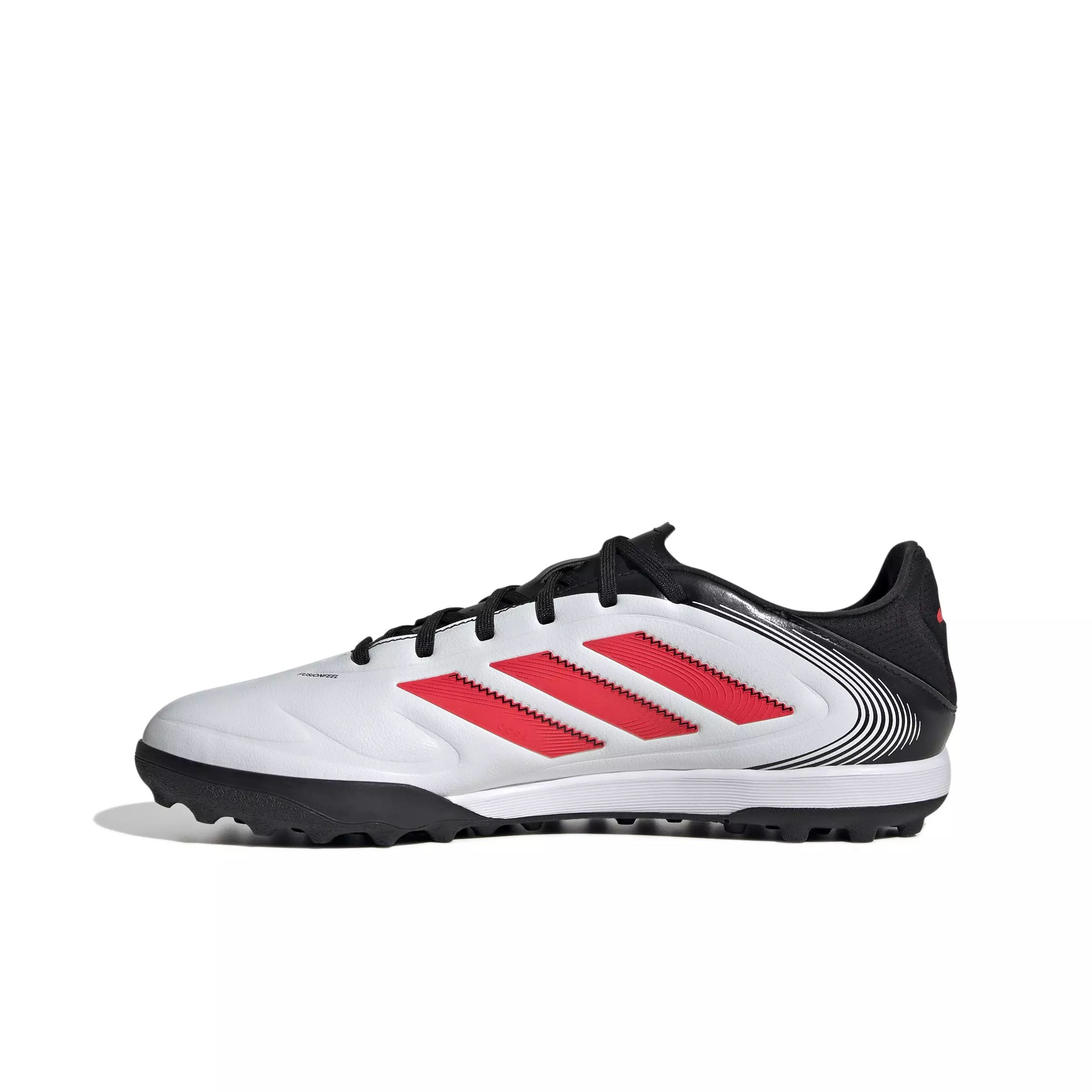 adidas Copa Pure 3 League Turf "Ftwr White/Lucid Red/Core Black" Unisex Soccer Shoe - WHITE/RED/BLACK