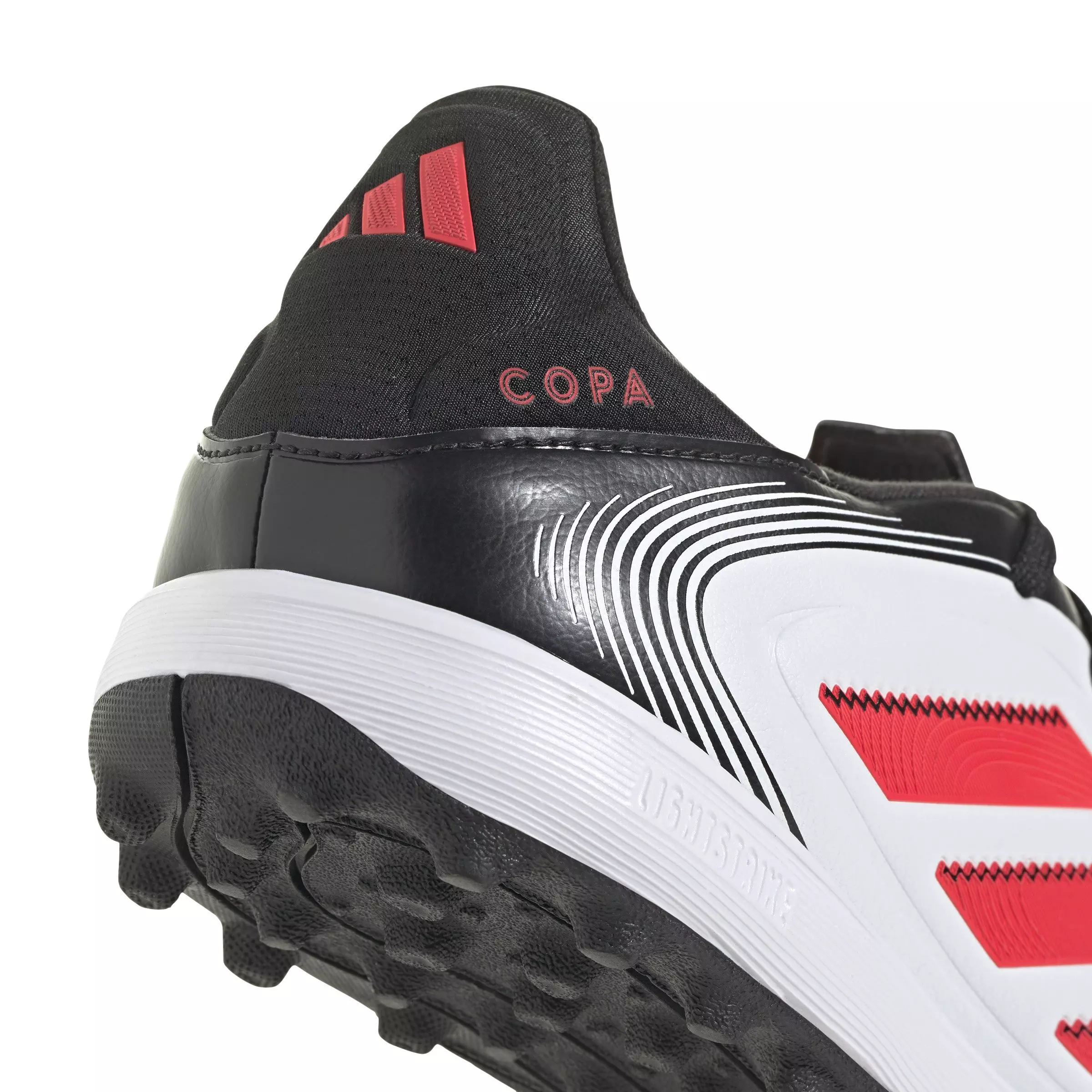 adidas Copa Pure 3 League Turf "Ftwr White/Lucid Red/Core Black" Unisex Soccer Shoe - WHITE/RED/BLACK