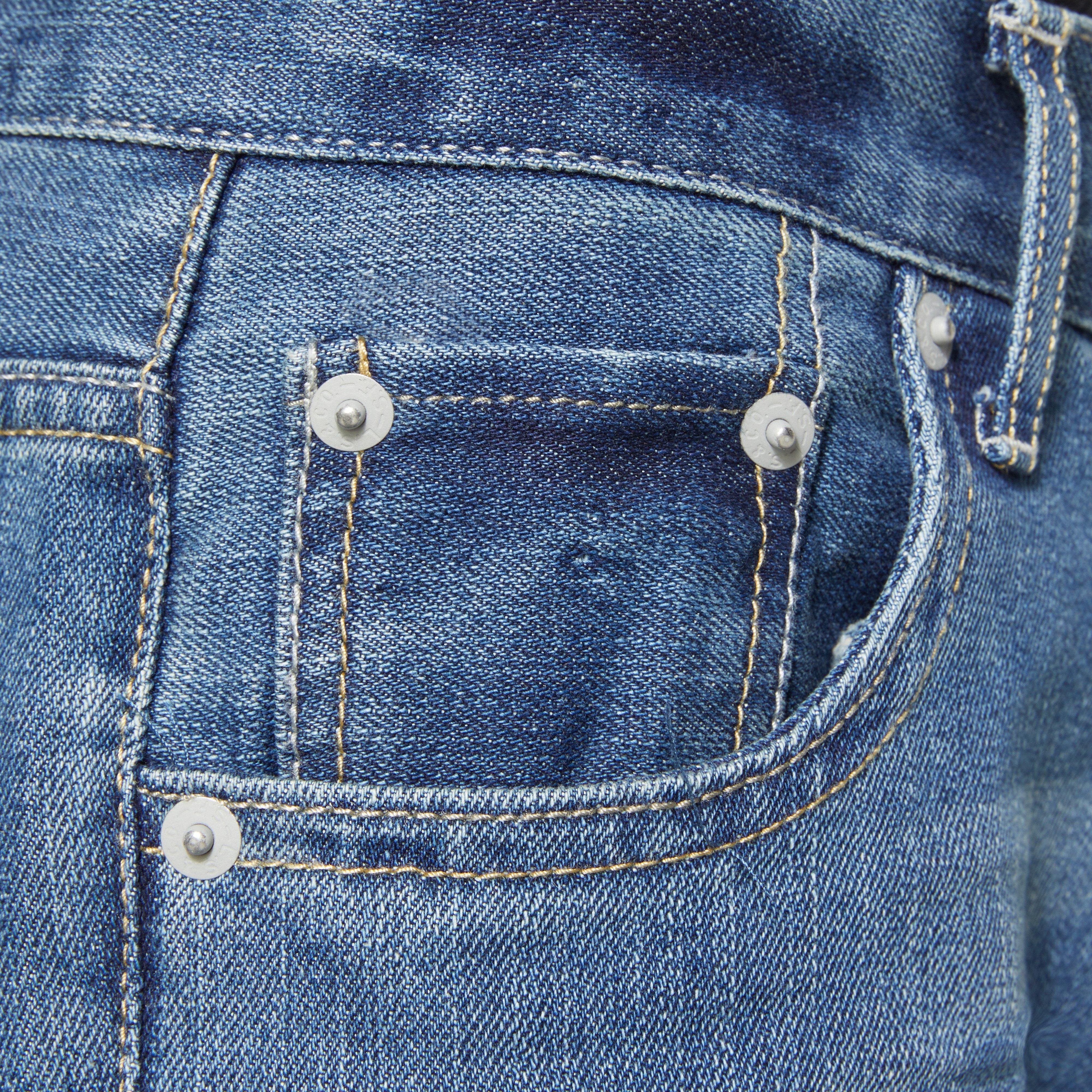 Levi's Big Boys' 505 Regular Fit Medium Blue Wash Denim Jeans - BLUE Thumbnail View 5