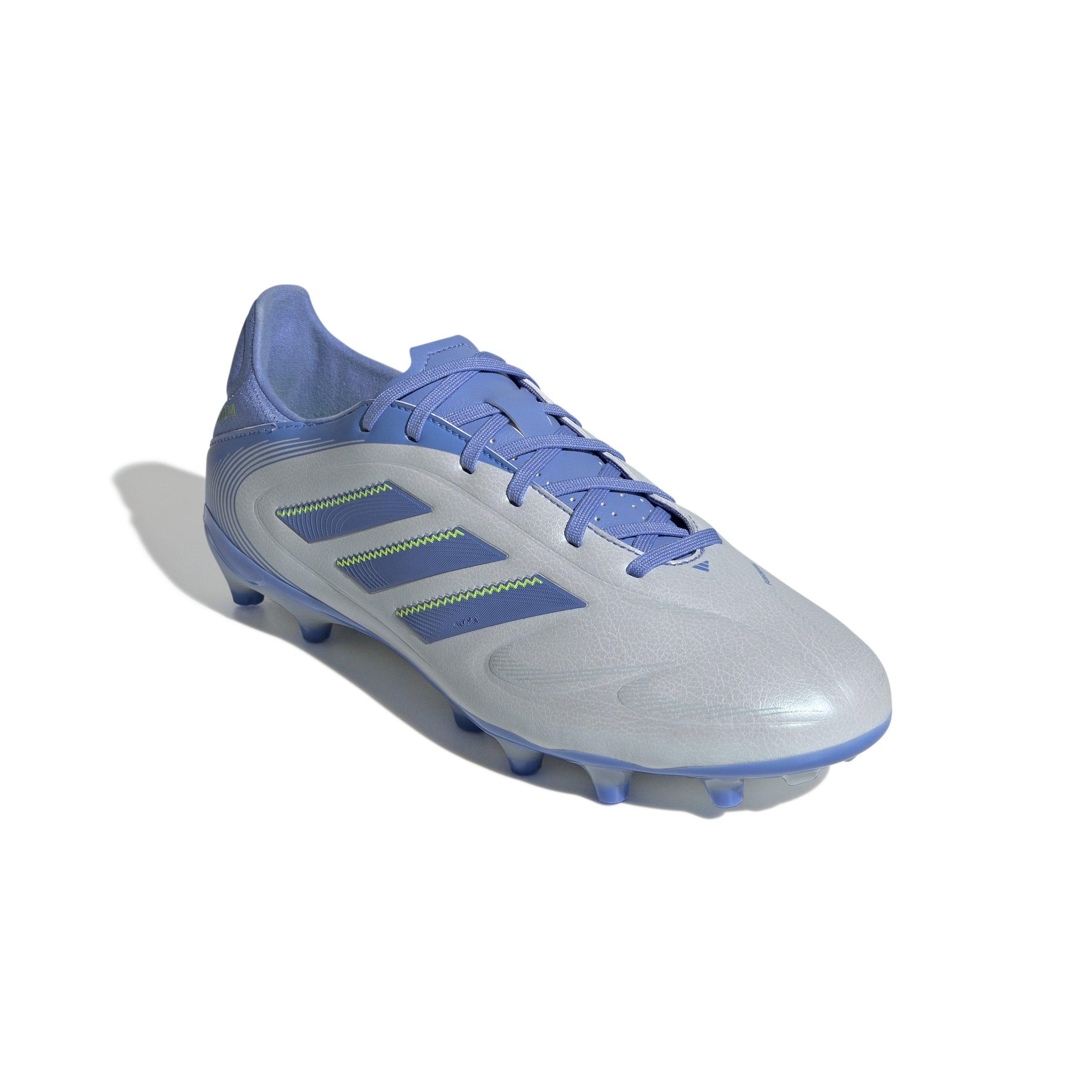 adidas Copa Pure 3 League MG "Halo Blue/Blue Fusion/Lucid Lemon" Unisex Soccer Cleat - BLUE/BLUE/LEMON Thumbnail View 3