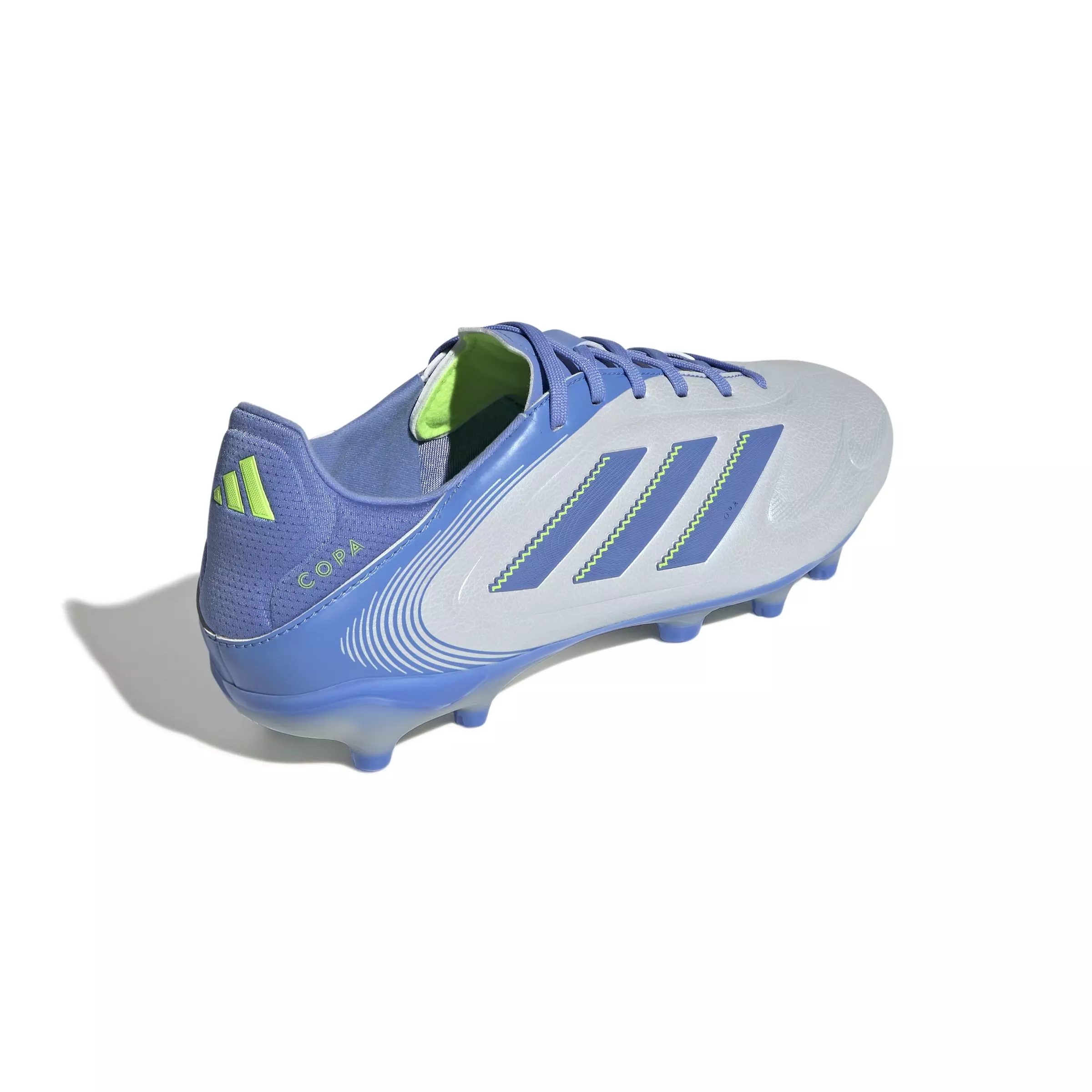 adidas Copa Pure 3 League MG "Halo Blue/Blue Fusion/Lucid Lemon" Unisex Soccer Cleat - BLUE/BLUE/LEMON