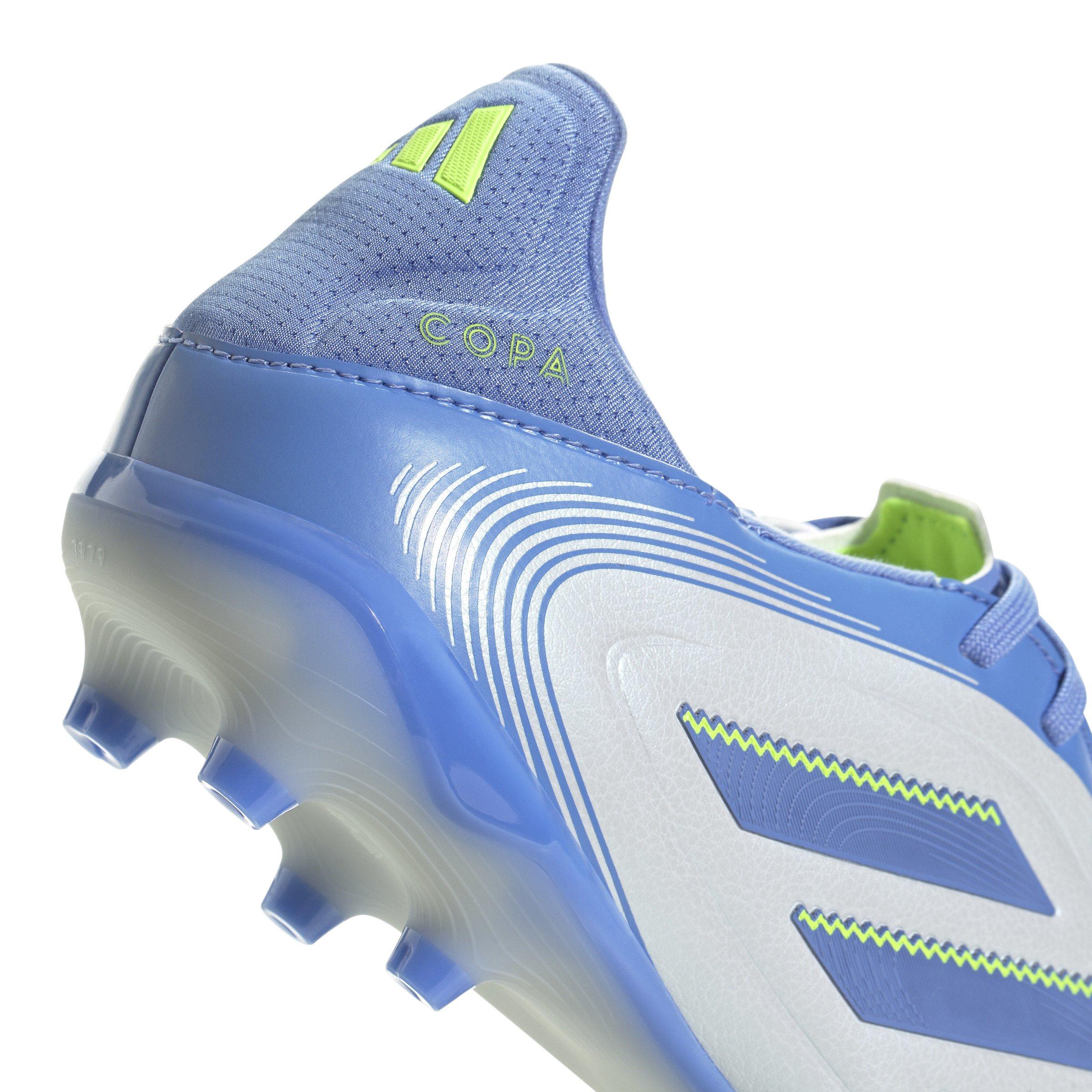 adidas Copa Pure 3 League MG "Halo Blue/Blue Fusion/Lucid Lemon" Unisex Soccer Cleat - BLUE/BLUE/LEMON Thumbnail View 7
