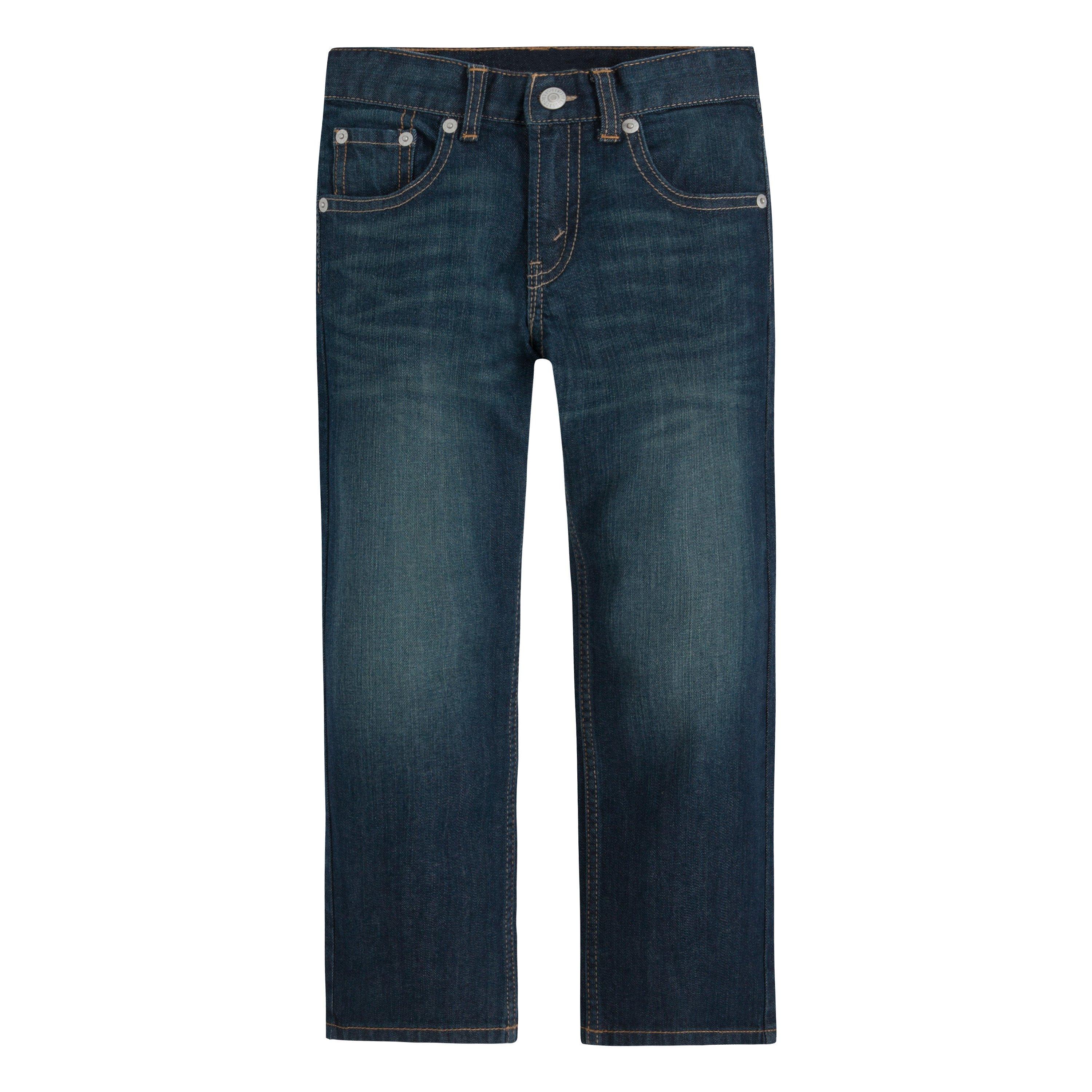 Levi's 505 Regular Fit Little Boys' Dark Blue Wash Denim Jeans