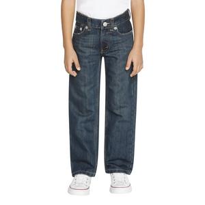 Levi's Little Boys' 505 Regular Fit Dark Blue Wash Denim Jeans