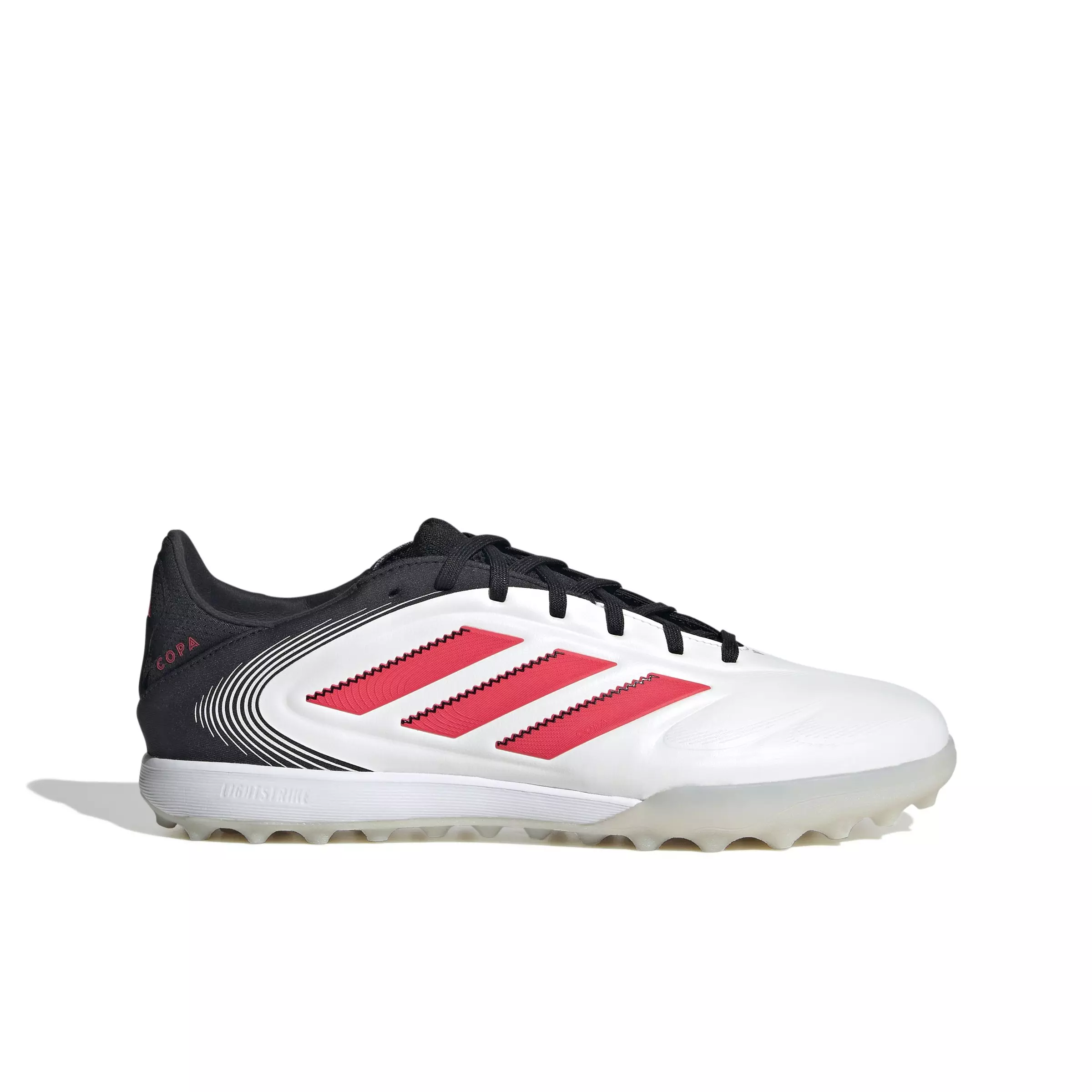 adidas Copa Pure 3 League Turf "Ftwr White/Lucid Red/Core Black" Unisex Soccer Shoe - WHITE/RED/BLACK