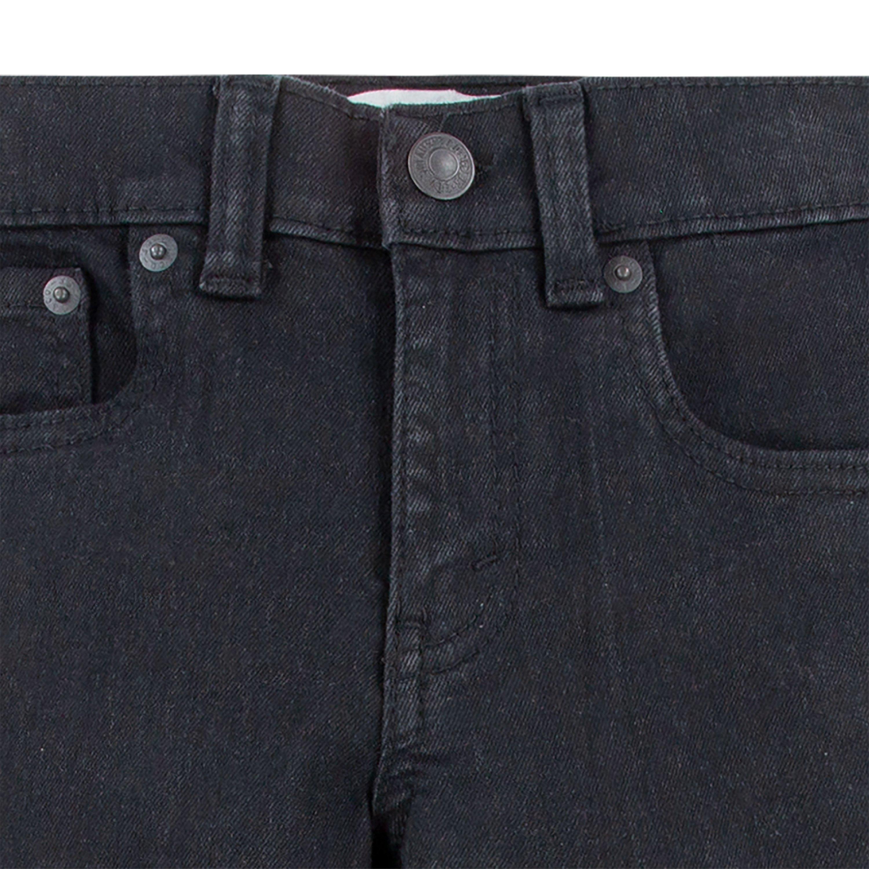 Levi's 511 Bootcut Black Wash Little Boys' Denim Jeans - Black - BLACK Thumbnail View 4