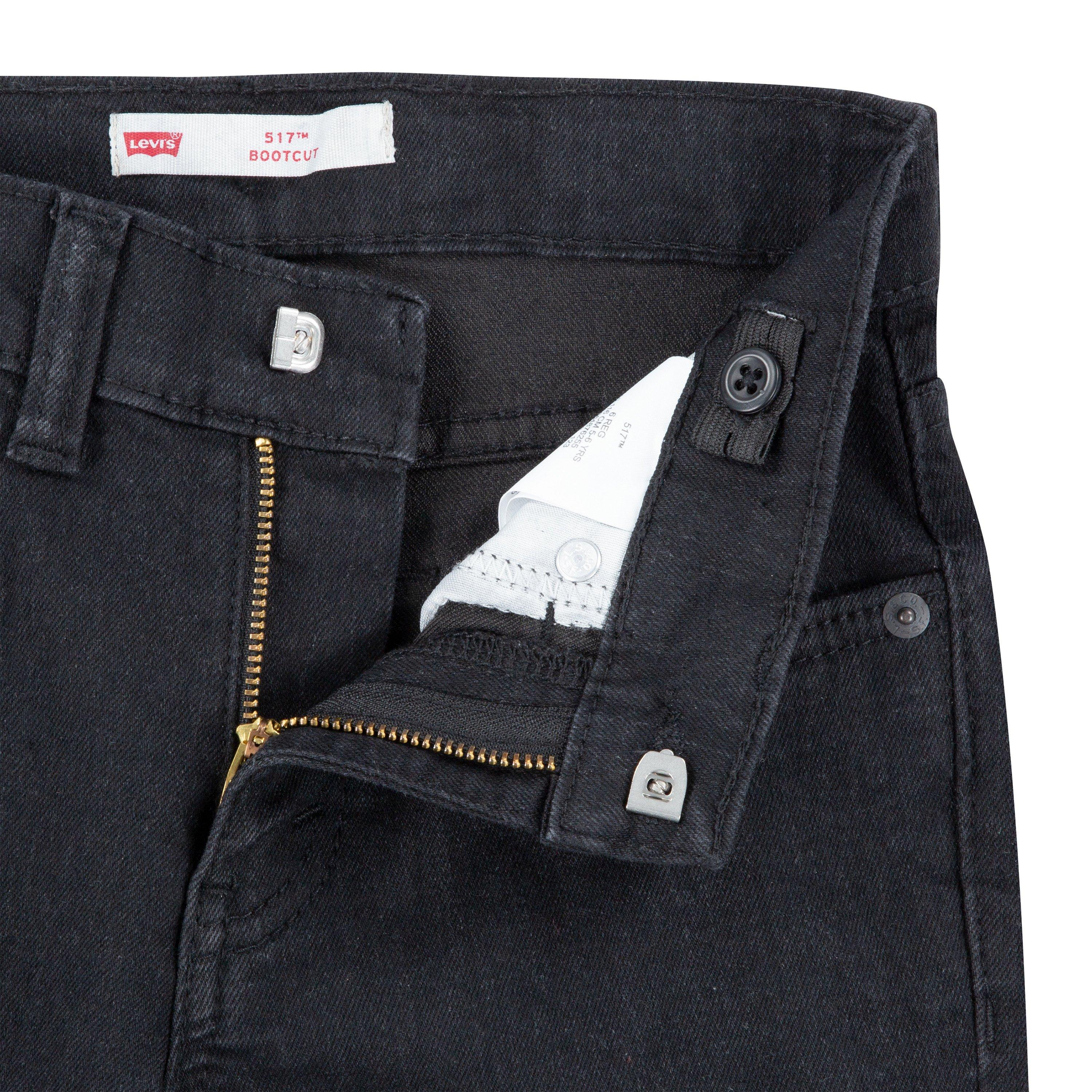 Levi's 511 Bootcut Black Wash Little Boys' Denim Jeans - Black - BLACK Thumbnail View 6