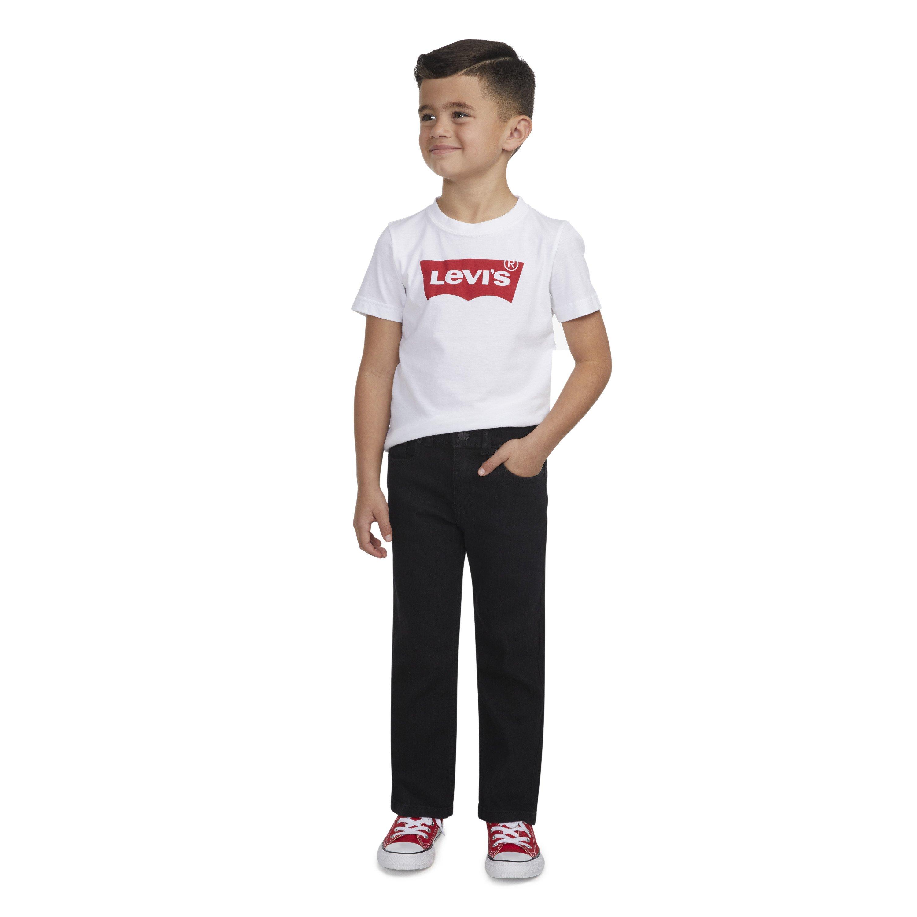 Levi's 511 Bootcut Black Wash Little Boys' Black Denim Jeans - BLACK Thumbnail View 10