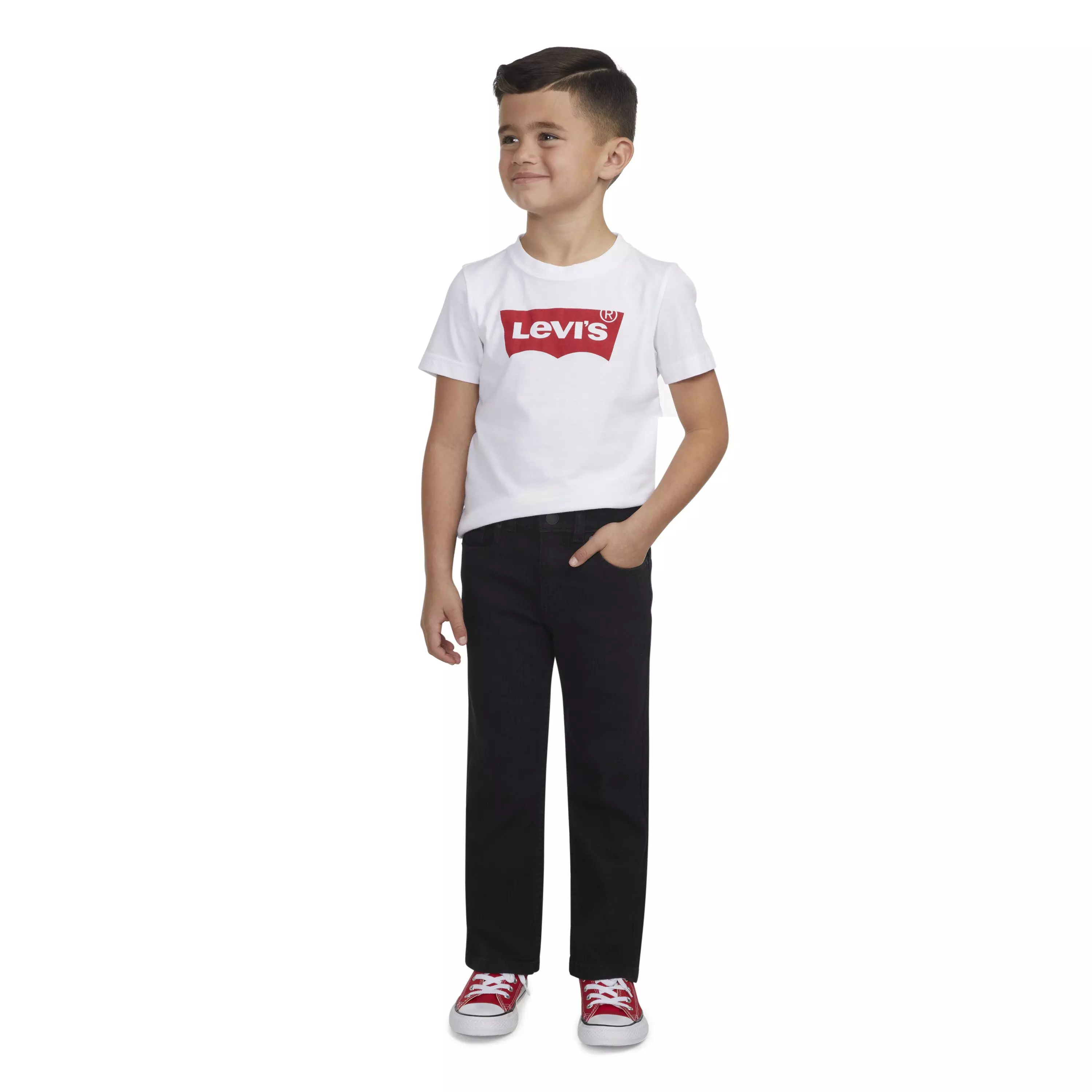 Levi's 511 Bootcut Black Wash Little Boys' Black Denim Jeans - BLACK