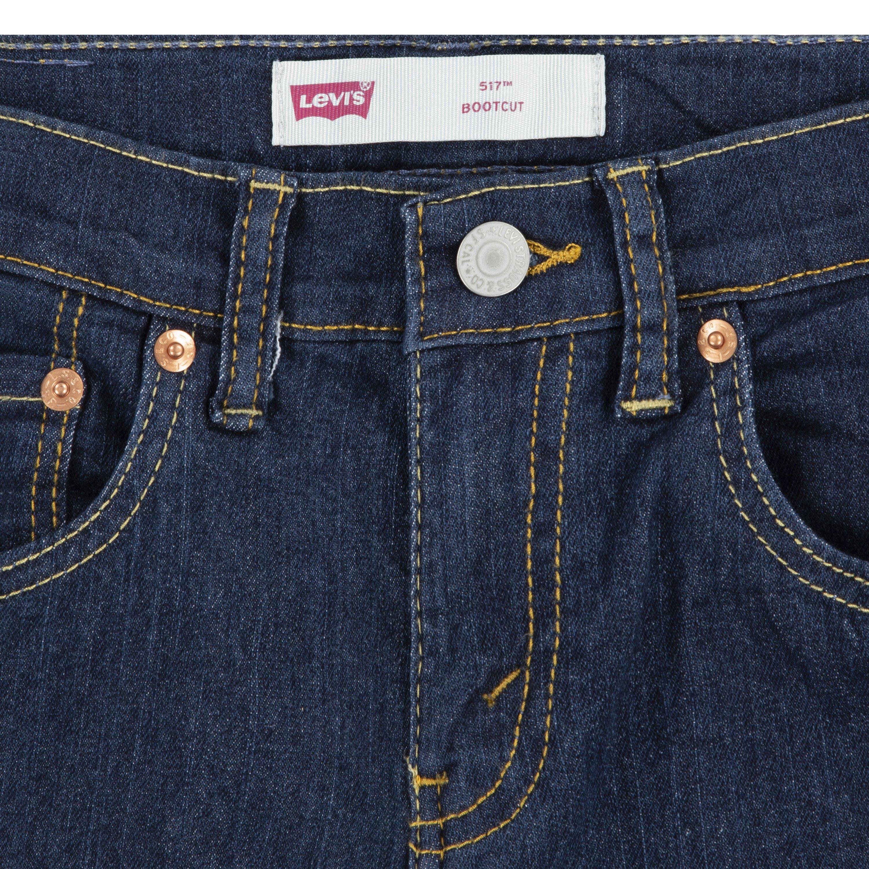Levi's 511 Bootcut Dark Wash Big Boys' Dk Blue Denim Jeans - DK BLUE Thumbnail View 3