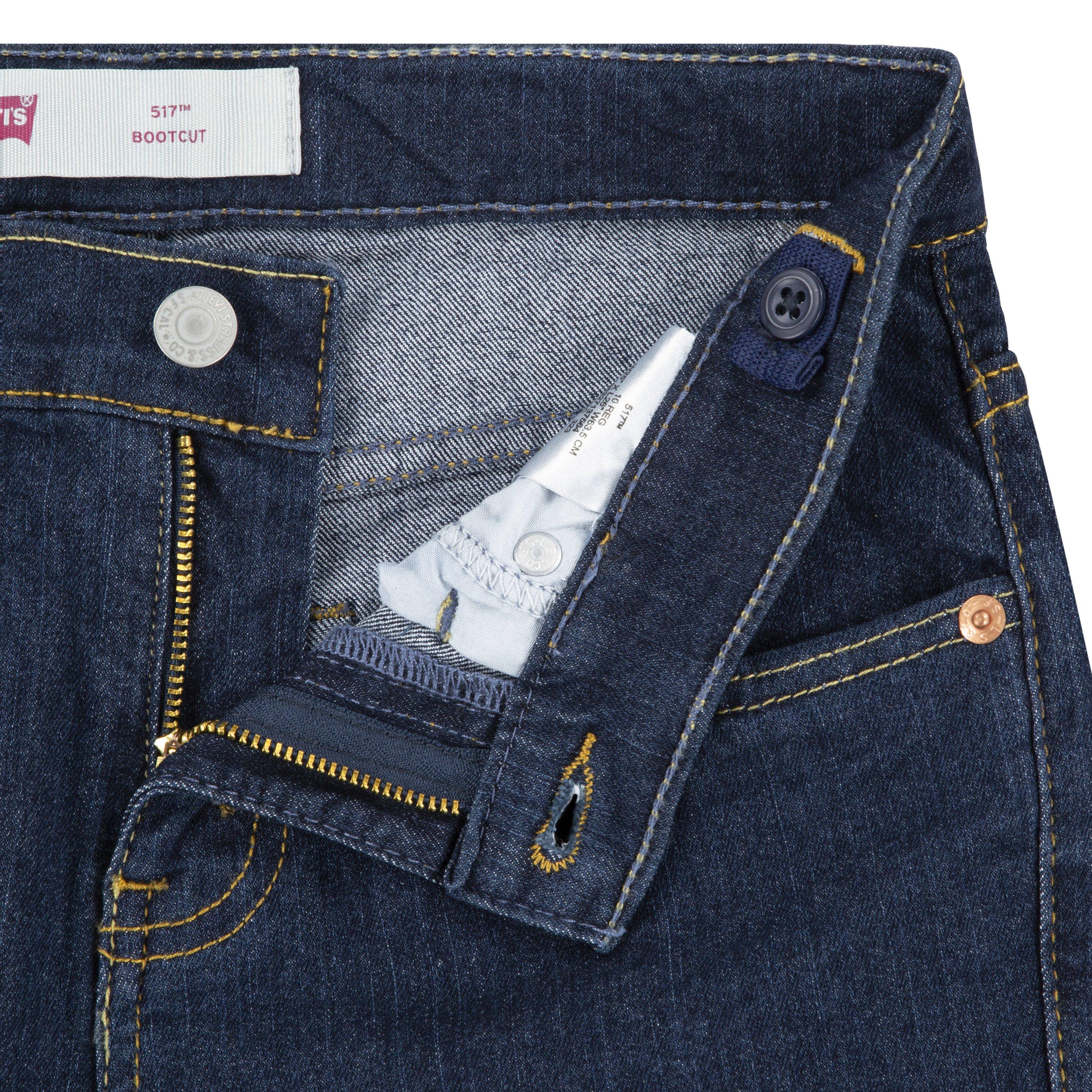 Levi's 511 Bootcut Dark Wash Big Boys' Denim Jeans - Dk Blue - DK BLUE Thumbnail View 4