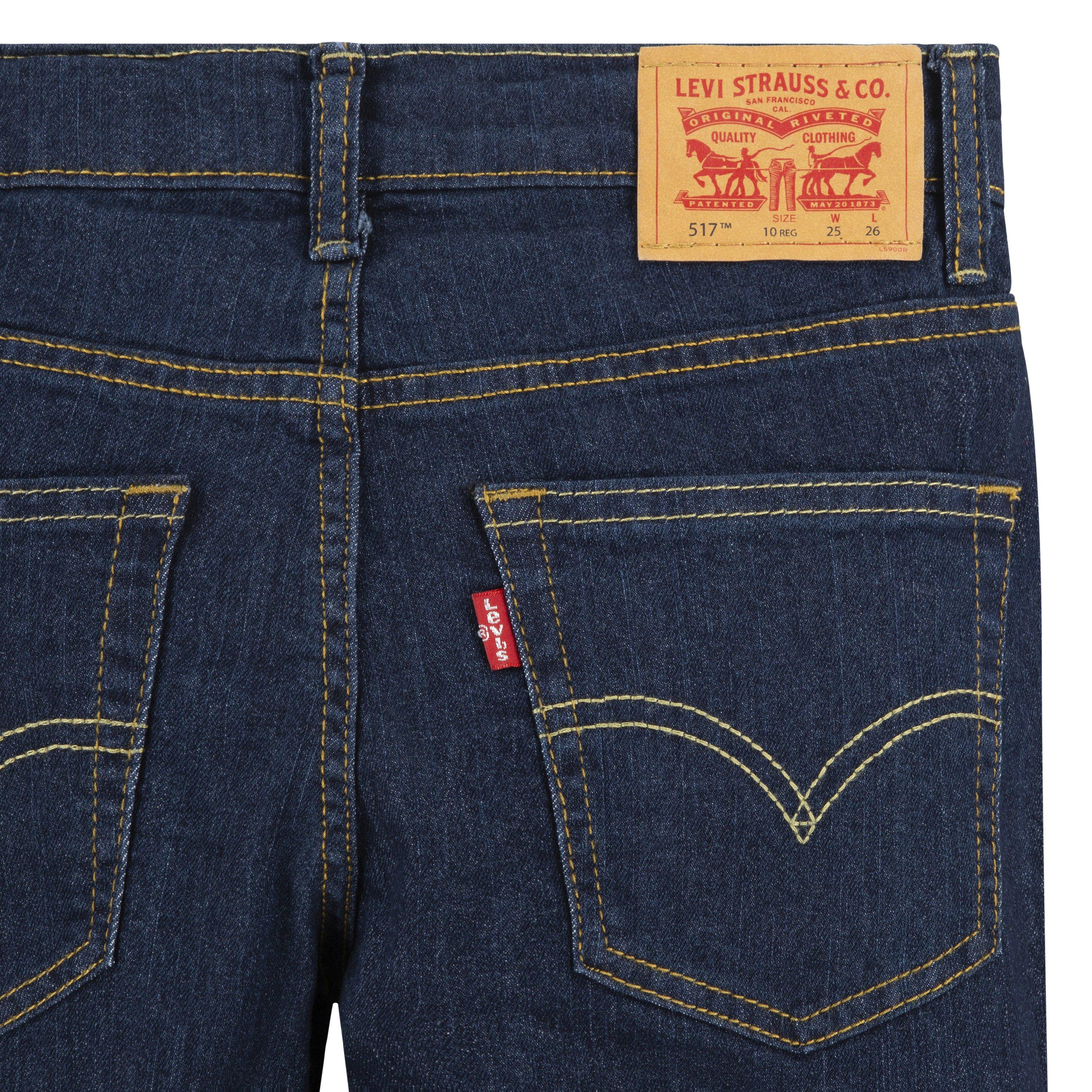 Levi's 511 Bootcut Dark Wash Big Boys' Denim Jeans - Dk Blue - DK BLUE Thumbnail View 5