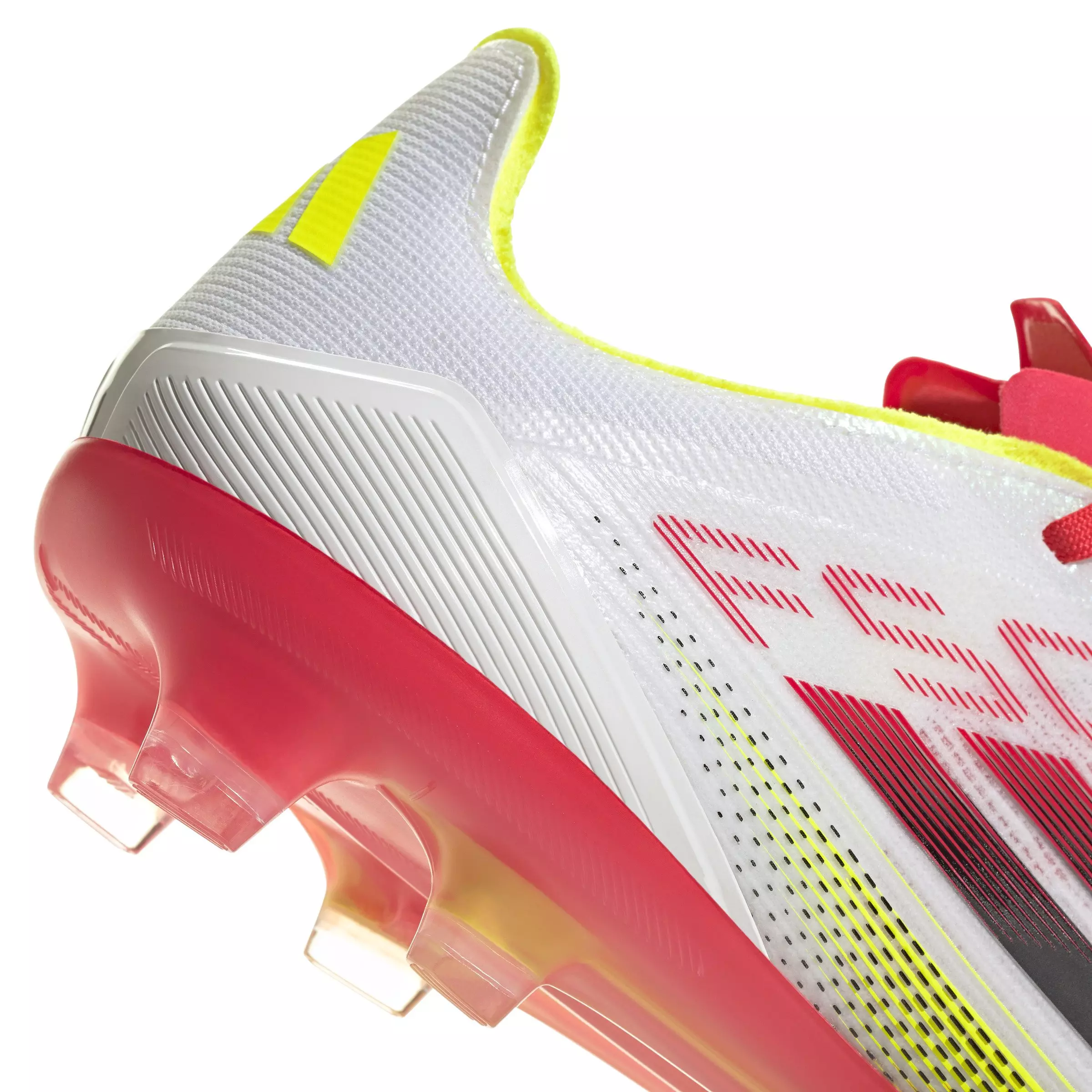 adidas F50 Pro FG "Ftwr White/Core Black/Solar Yellow" Unisex Soccer Cleat - WHITE/BLACK/YELLOW
