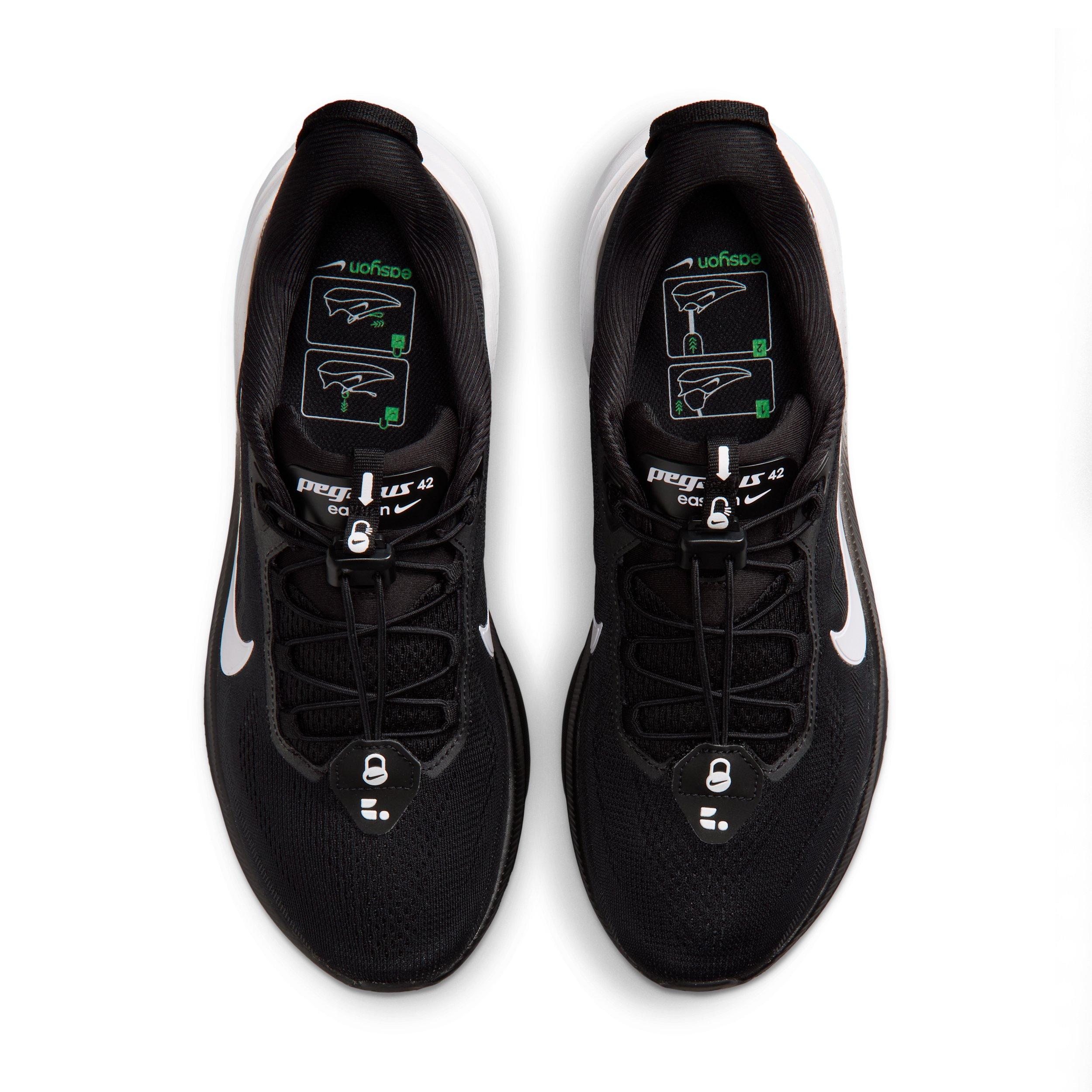 Nike Pegasus 42 EasyOn "Black/Dark Smoke Grey/White" Men's Running Shoe - BLACK/DK GREY/WHITE Thumbnail View 4