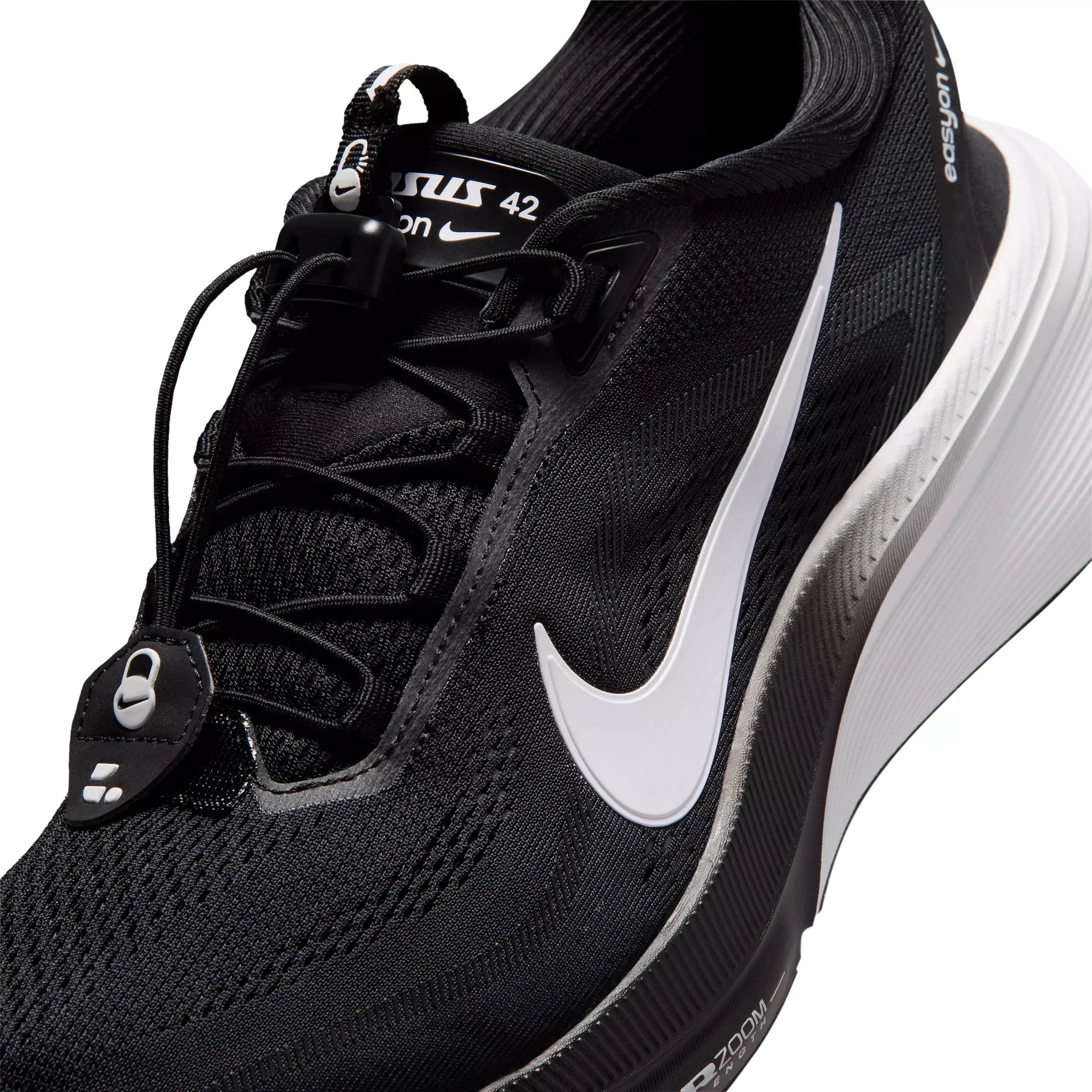 Nike Pegasus 42 EasyOn "Black/Dark Smoke Grey/White" Men's Running Shoe - BLACK/DK GREY/WHITE