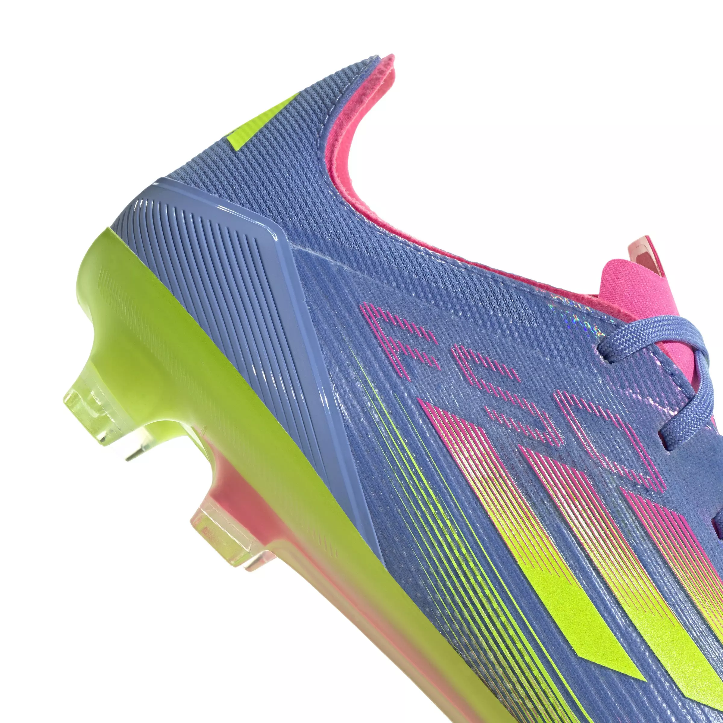 adidas F50 Pro FG "Blue Fusion/Lucid Lemon/Lucid Pink" Unisex Soccer Cleat - BLUE/LEMON/PINK