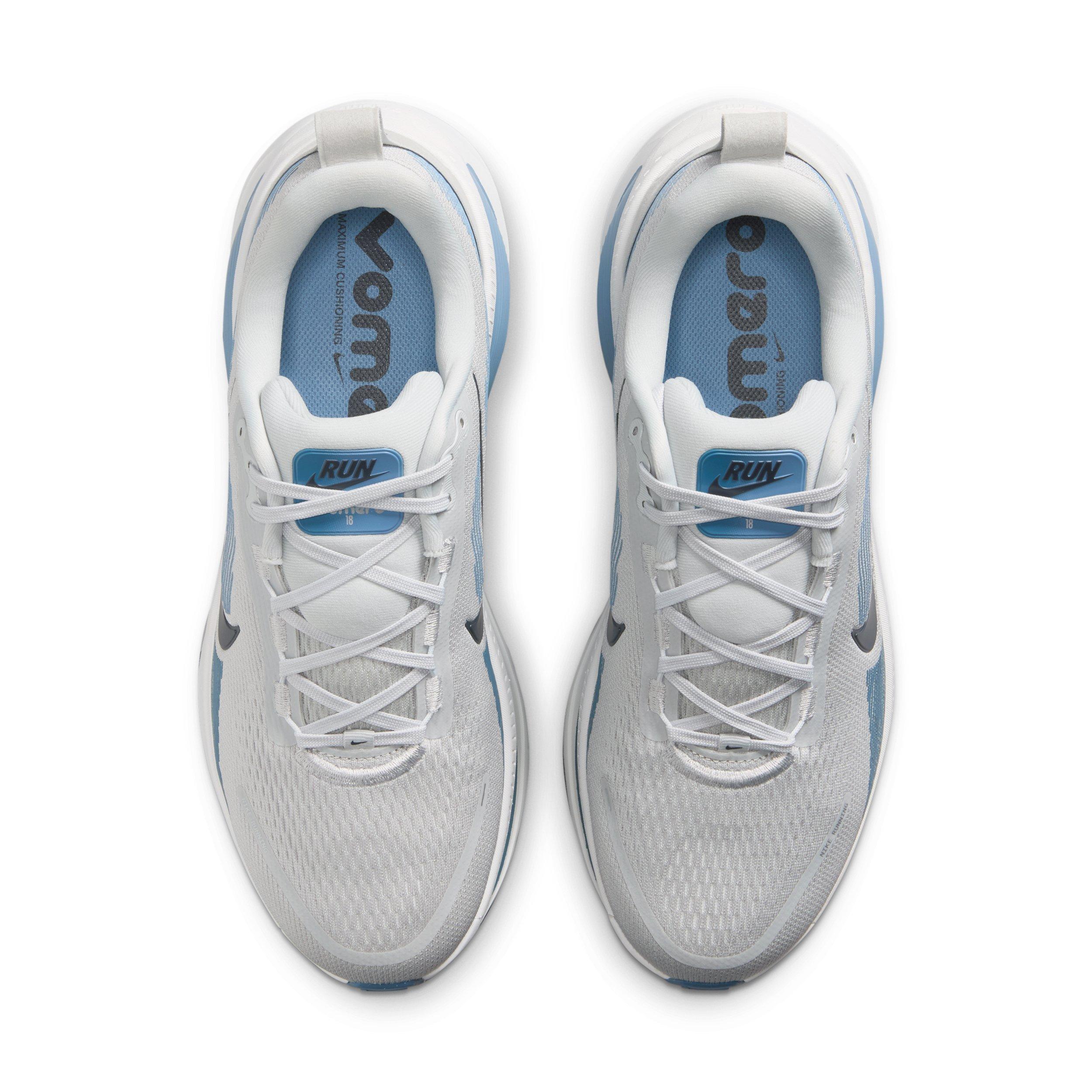 Nike Vomero 18 "Grey Fog/Off White/Work Blue/Dark Obsidian" Men's Running Shoe - GREY/OFF WHITE/BLUE/DK OBIDIAN