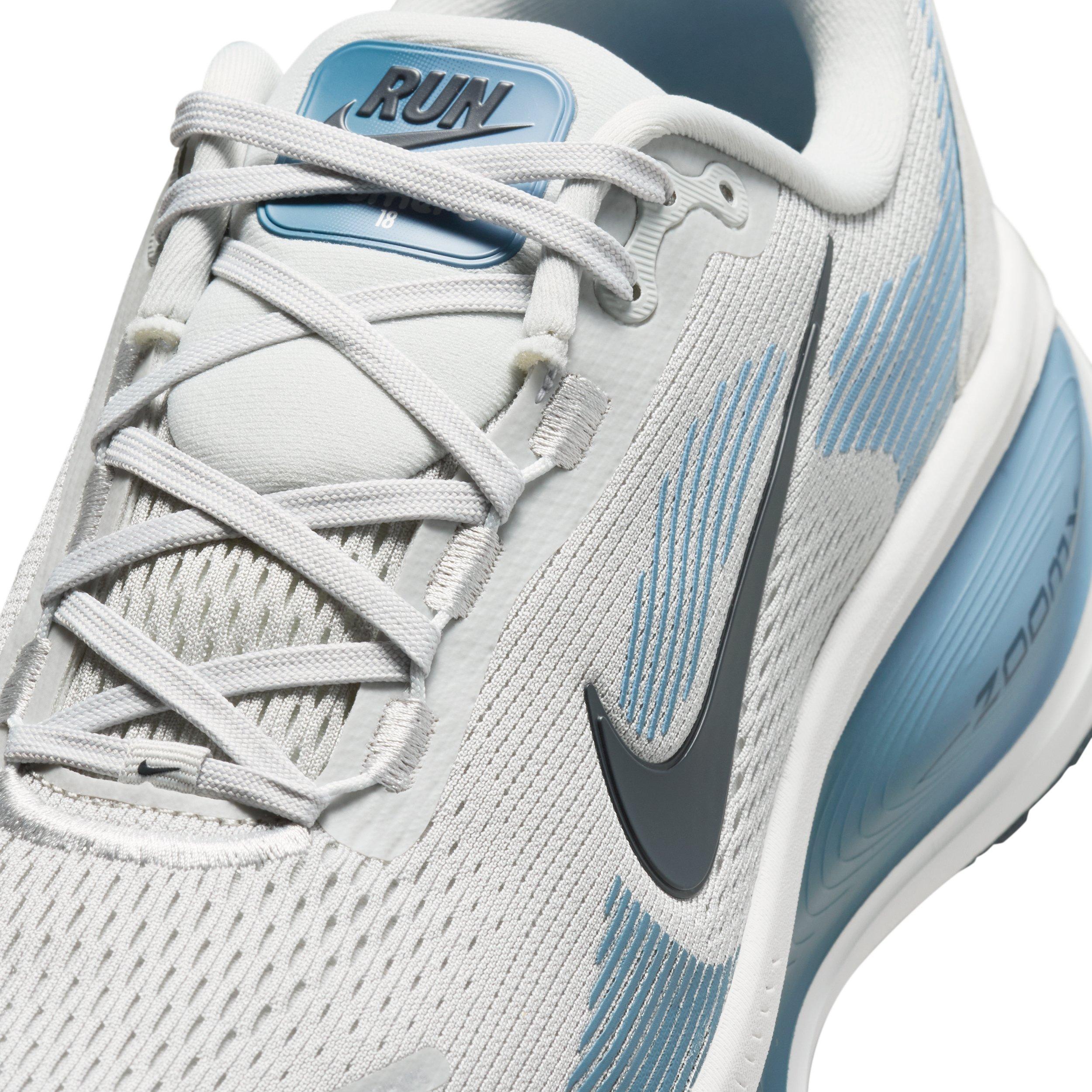 Nike Vomero 18 "Grey Fog/Off White/Work Blue/Dark Obsidian" Men's Running Shoe - GREY/OFF WHITE/BLUE/DK OBIDIAN
