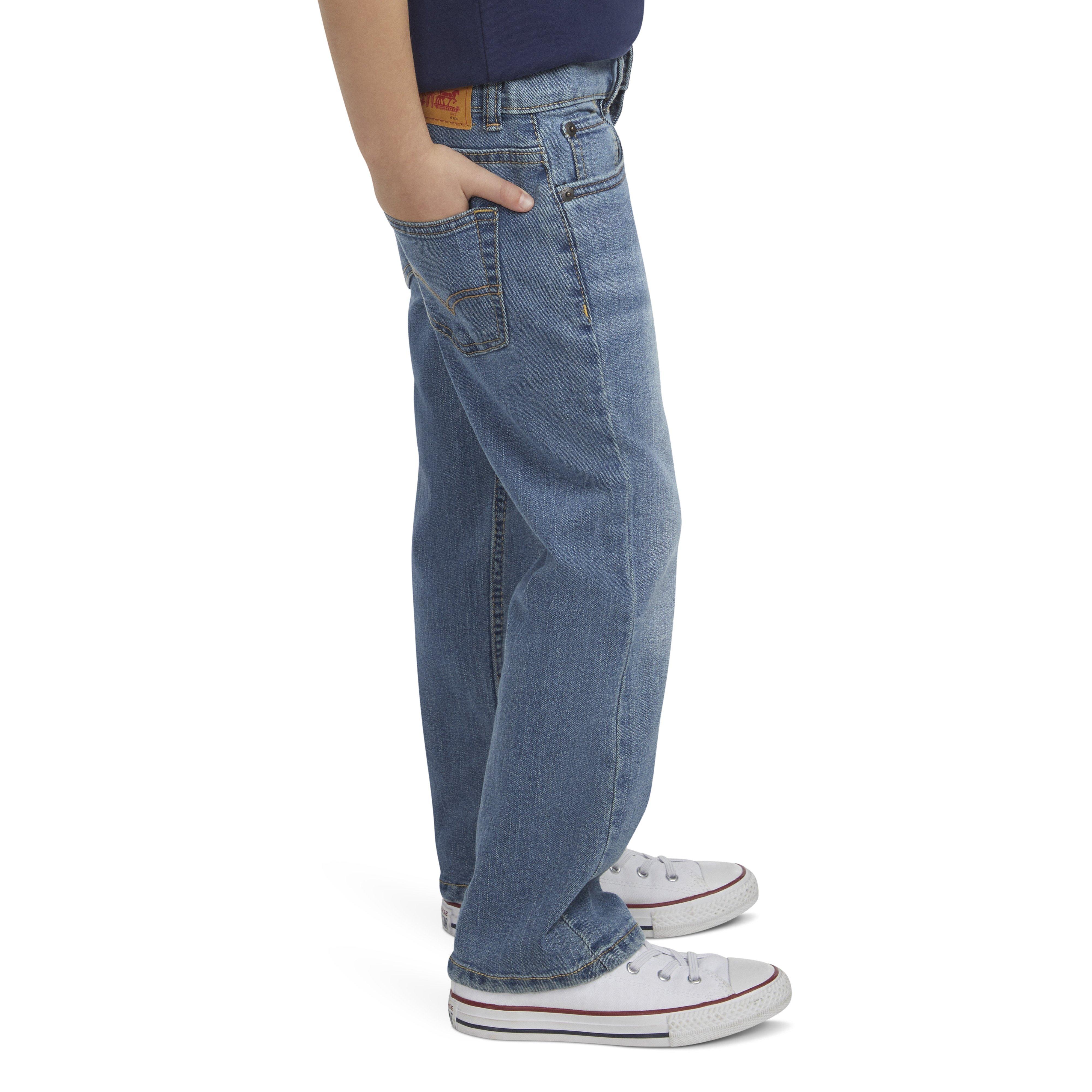 Levi's 511 Bootcut Lt Wash Little Boys' Blue Denim Jeans - BLUE Thumbnail View 3