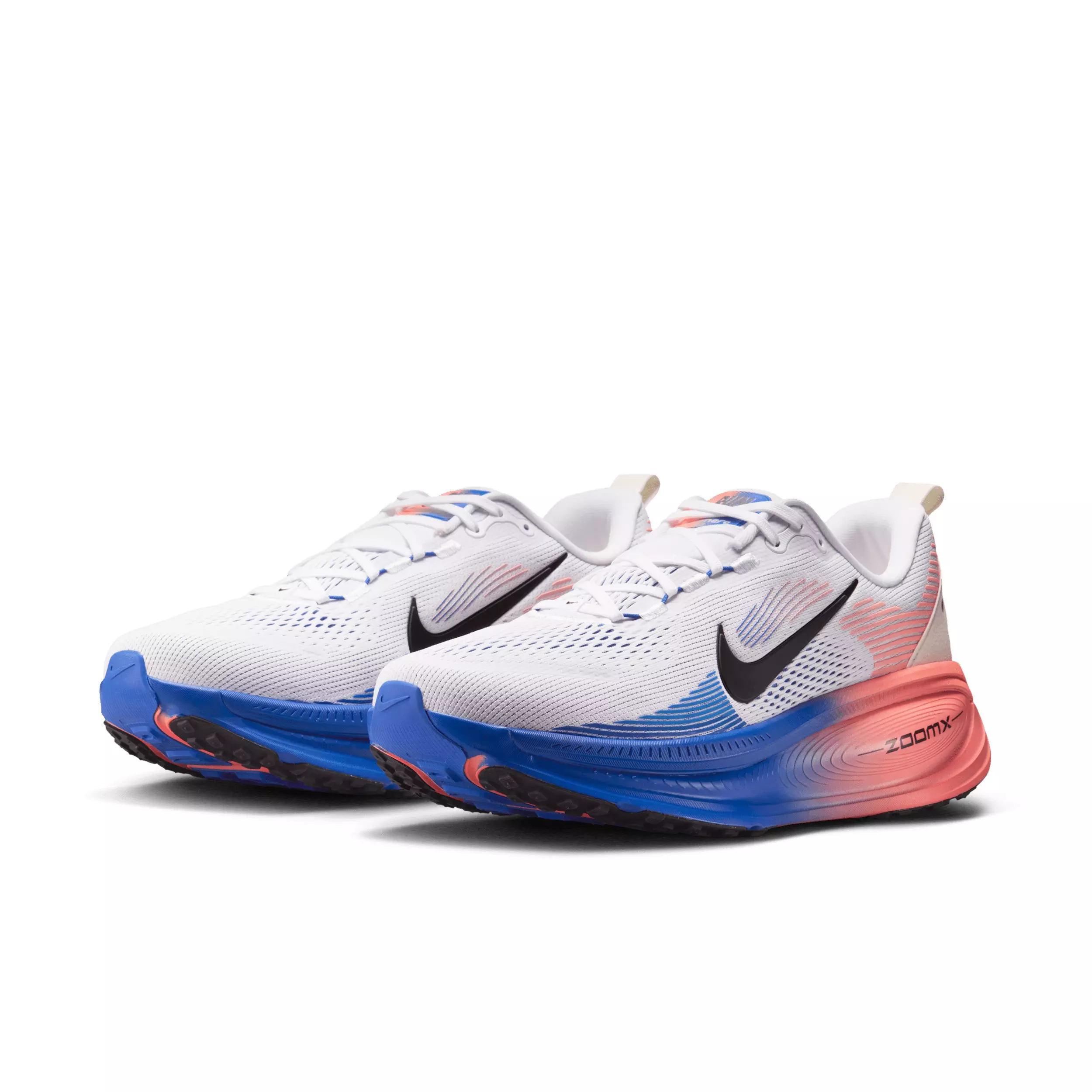 Nike Vomero 18 "White/Racer Blue/Atomic Pink/Black" Men's Running Shoe - WHITE/BLUE/PINK/BLACK