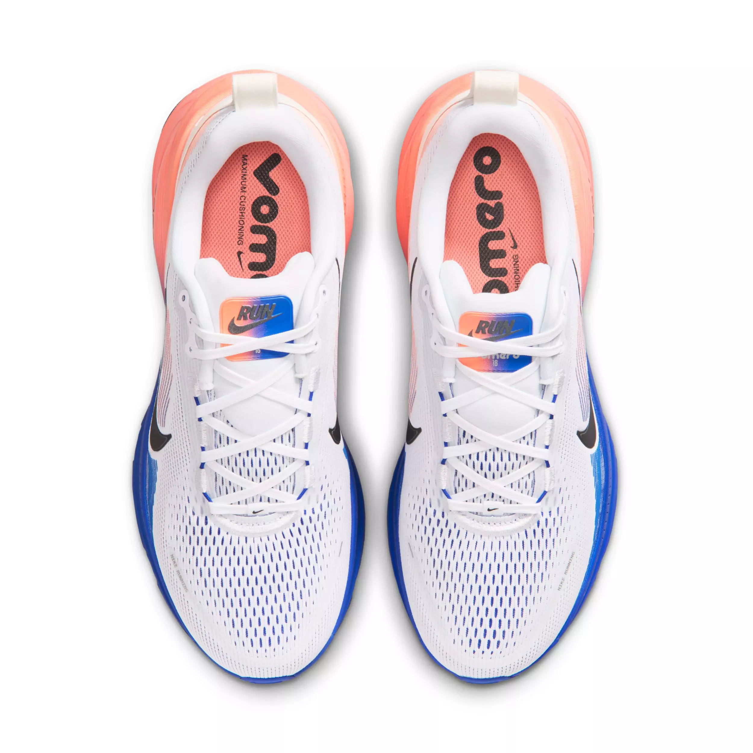 Nike Vomero 18 "White/Racer Blue/Atomic Pink/Black" Men's Running Shoe - WHITE/BLUE/PINK/BLACK