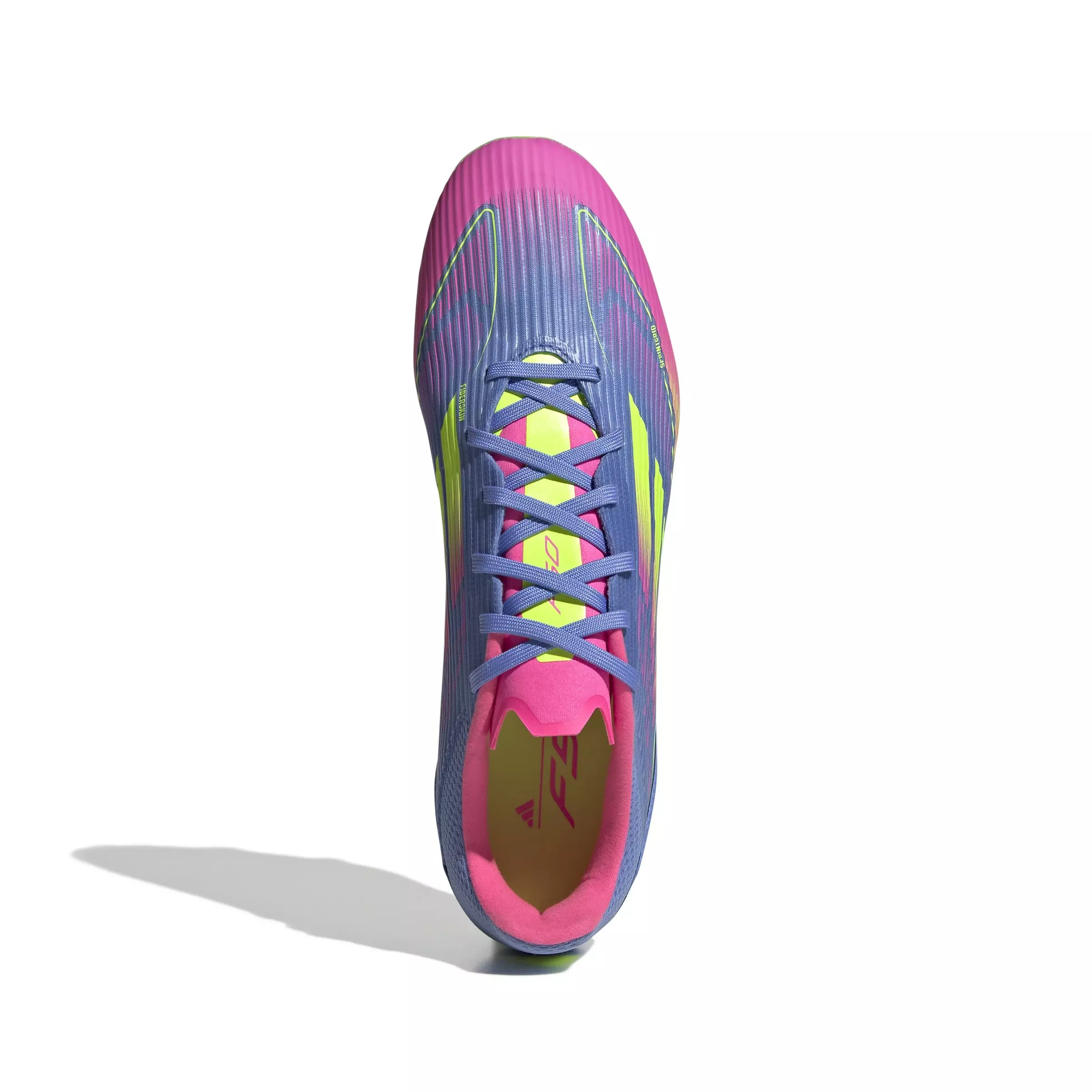 adidas F50 League MG "Blue Fusion/Lucid Lemon/Lucid Pink" Unisex Soccer Cleat - BLUE/LEMON/PINK