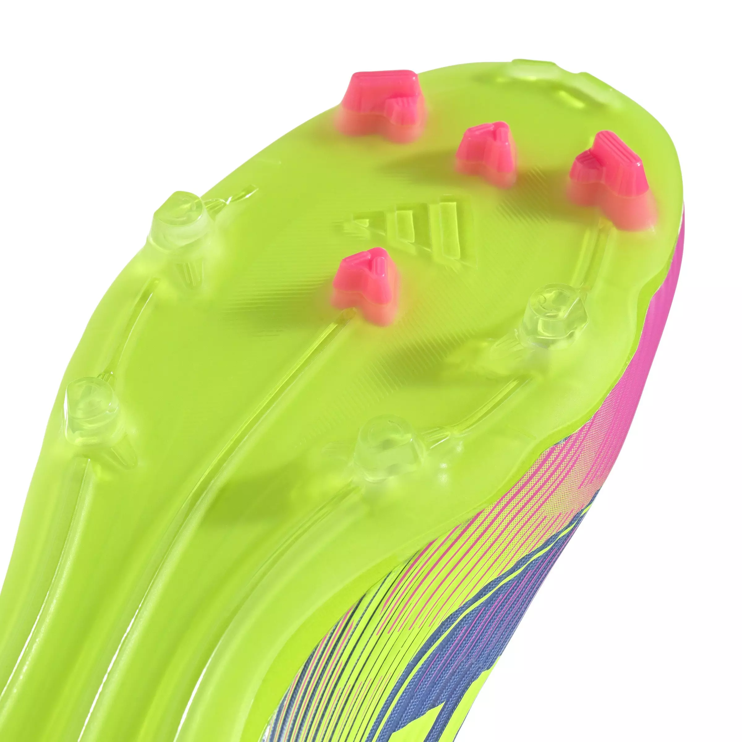 adidas F50 League MG "Blue Fusion/Lucid Lemon/Lucid Pink" Unisex Soccer Cleat - BLUE/LEMON/PINK