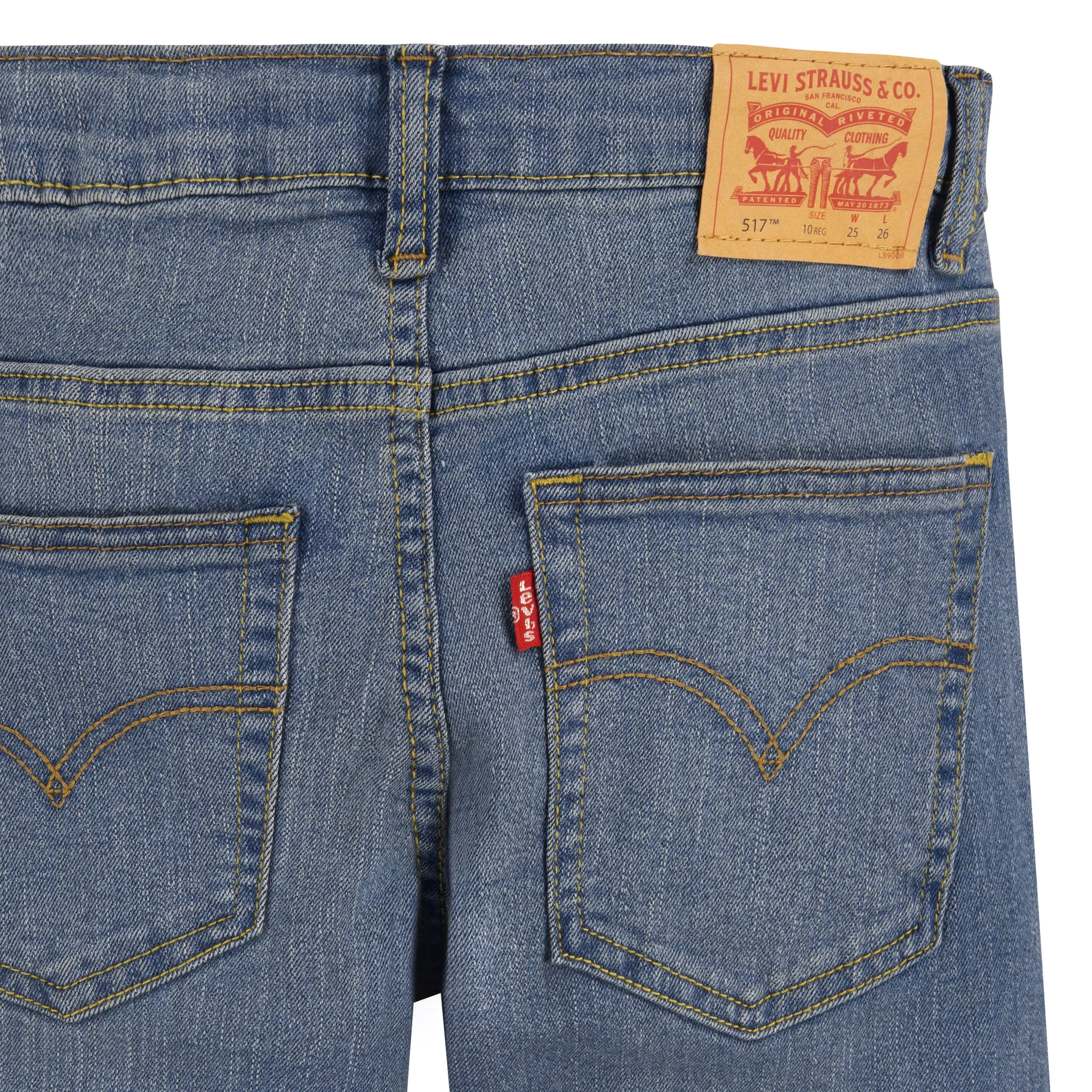Levi's 511 Bootcut Lt Wash Big Boys' Blue Denim Jeans - BLUE