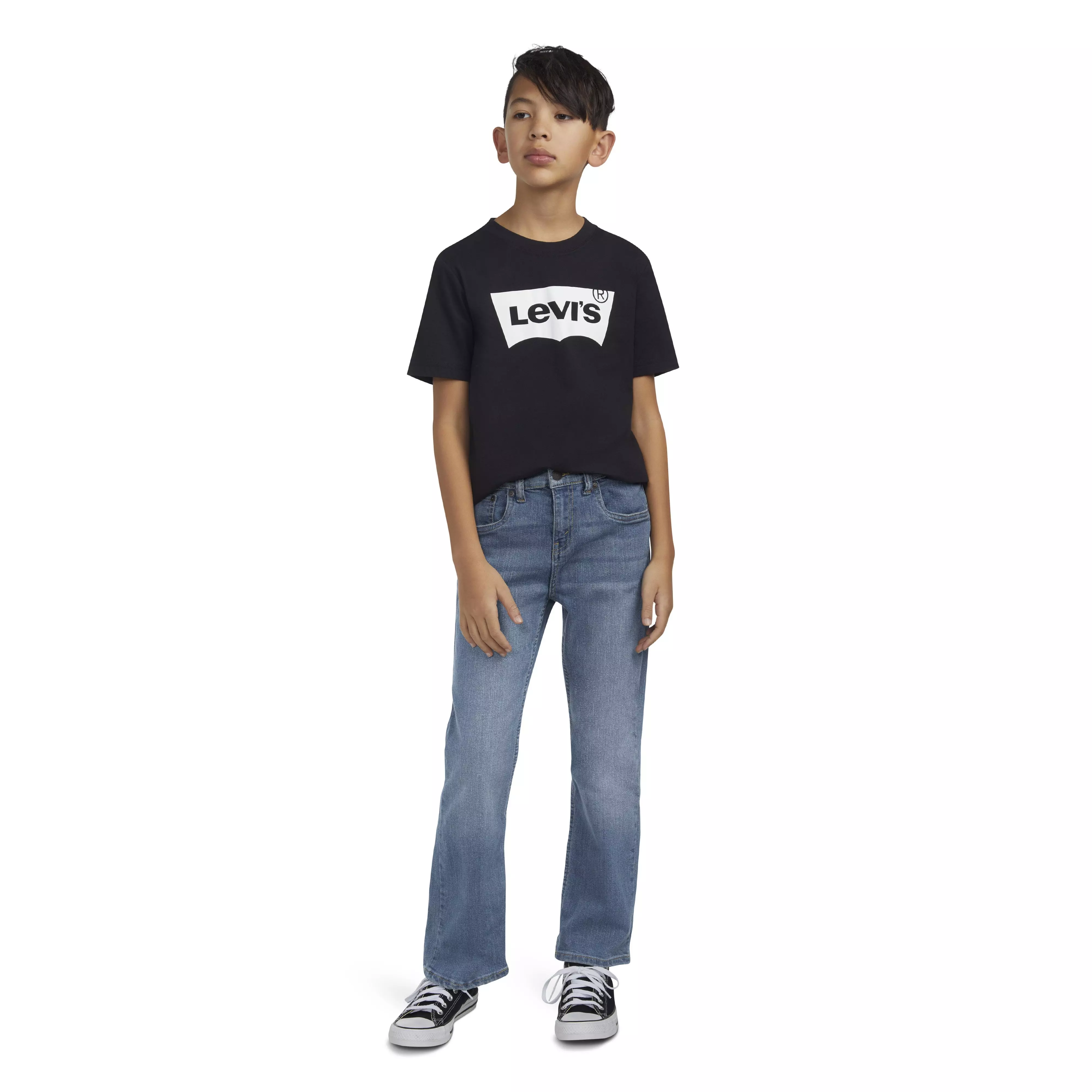 Levi's 511 Bootcut Lt Wash Big Boys' Blue Denim Jeans - BLUE