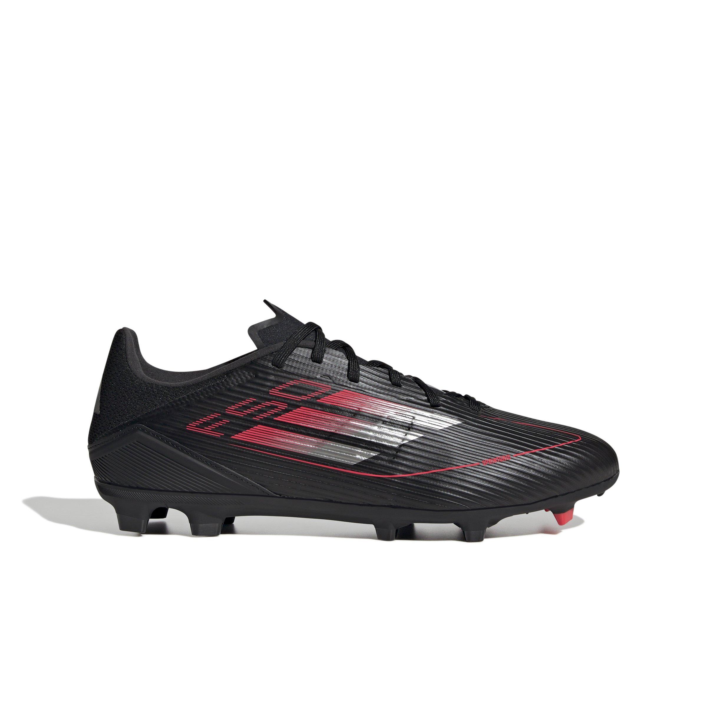adidas F50 League MG "Core Black/Iron Metallic/Lucid Red" Unisex Soccer Cleat - BLACK/IRON/RED Thumbnail View 1